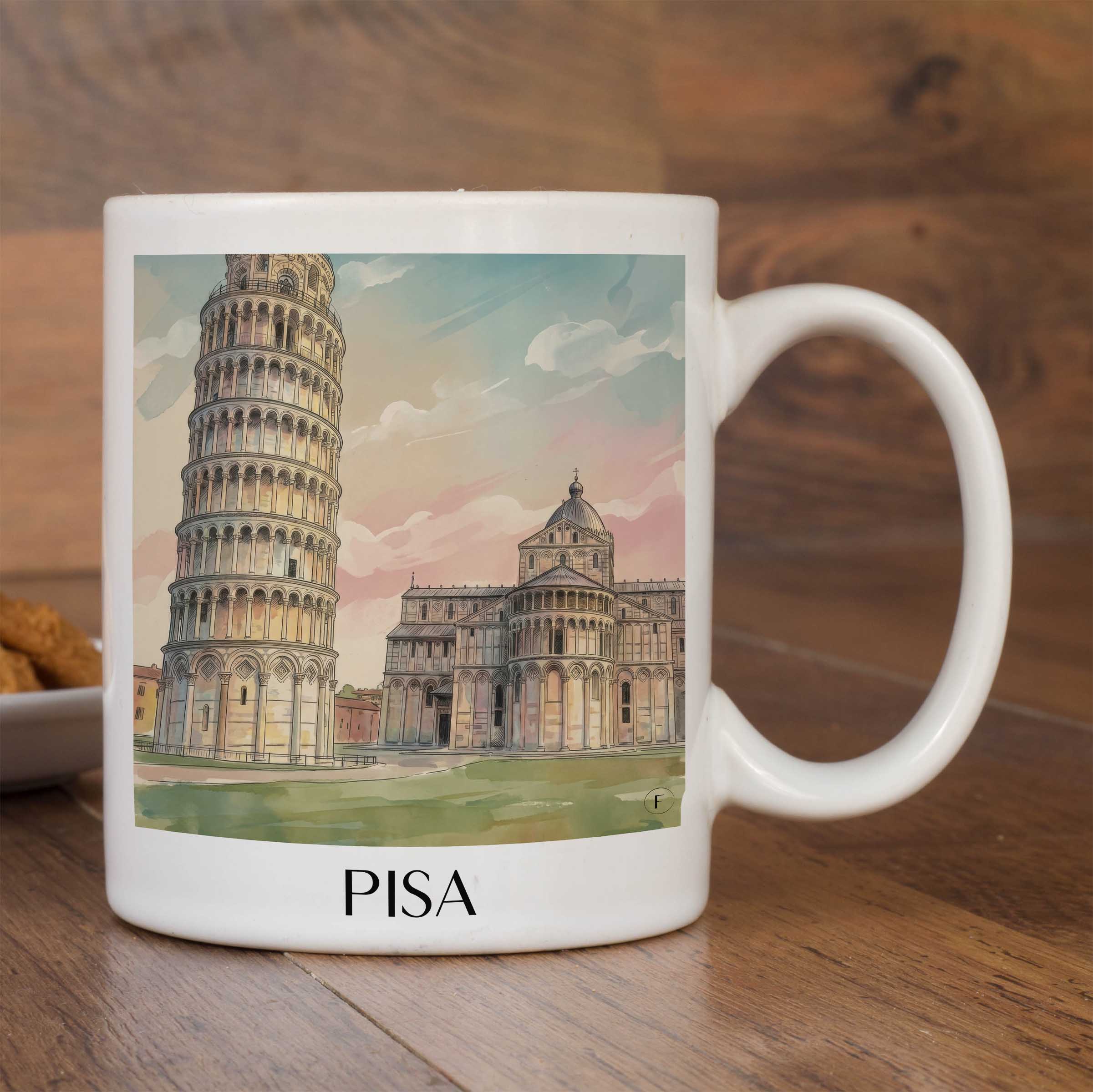 pisa--italien-italien-kaffeebecher-aquarell