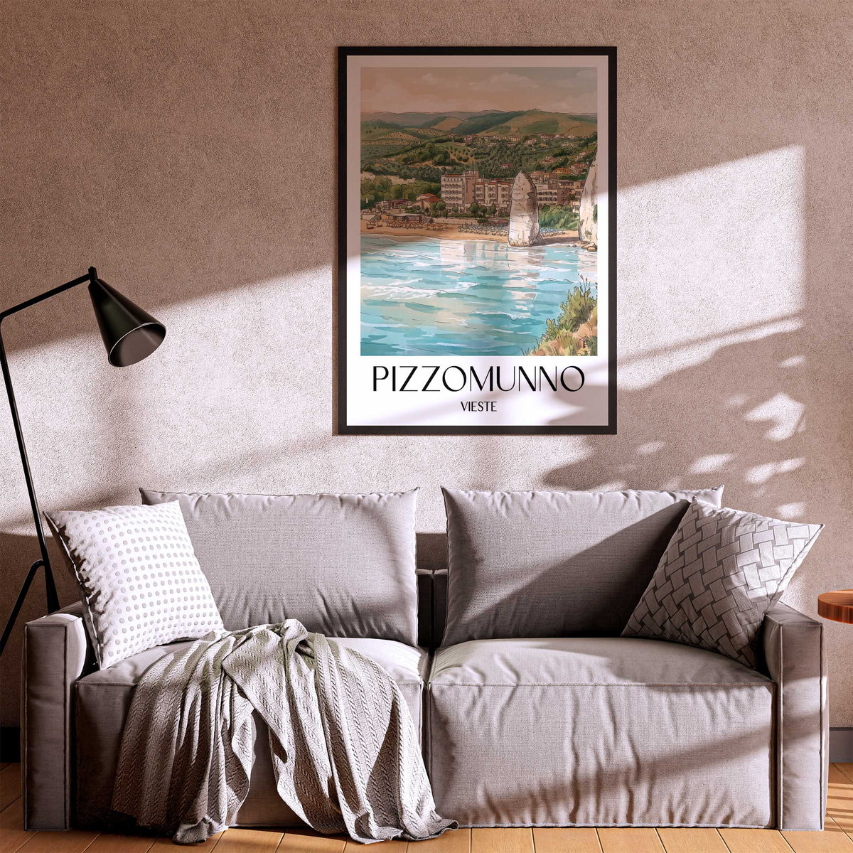 pizzomunno-vieste-italien-poster-aquarell
