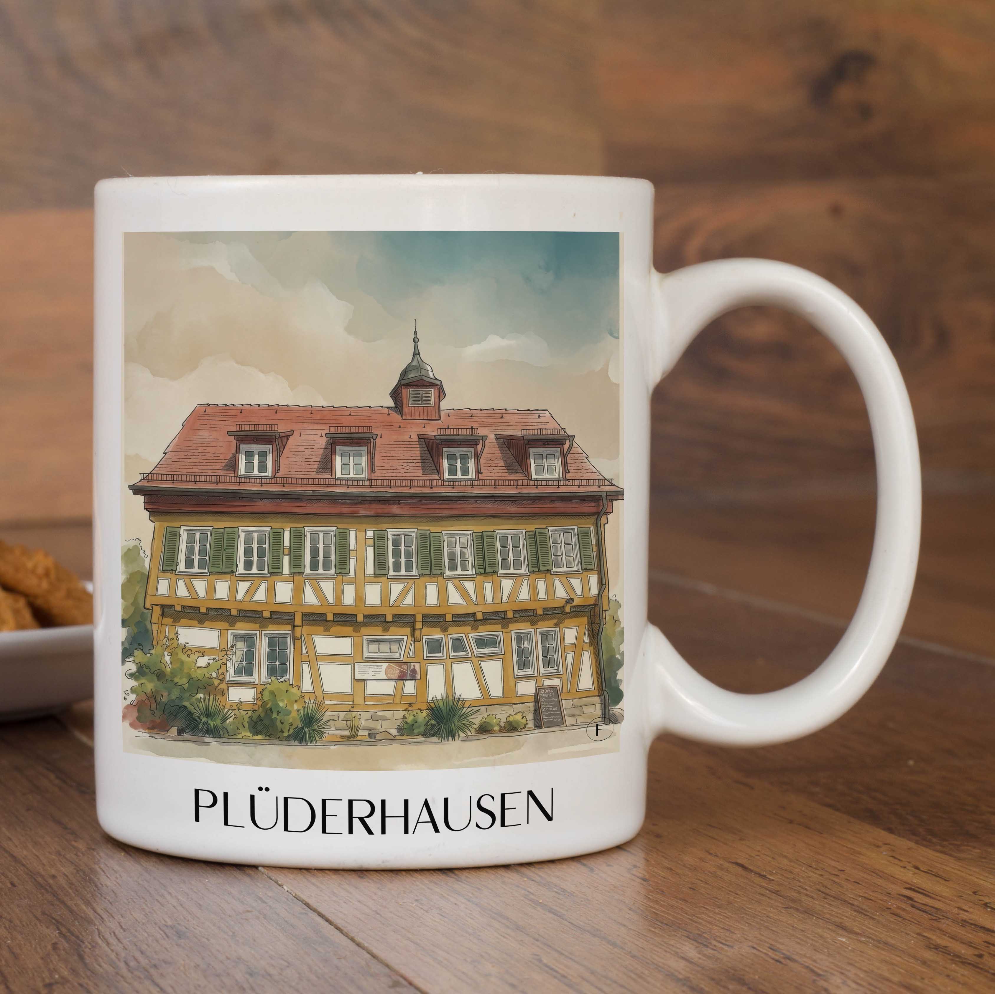 plüderhausen-deutschland-kaffeebecher-aquarell