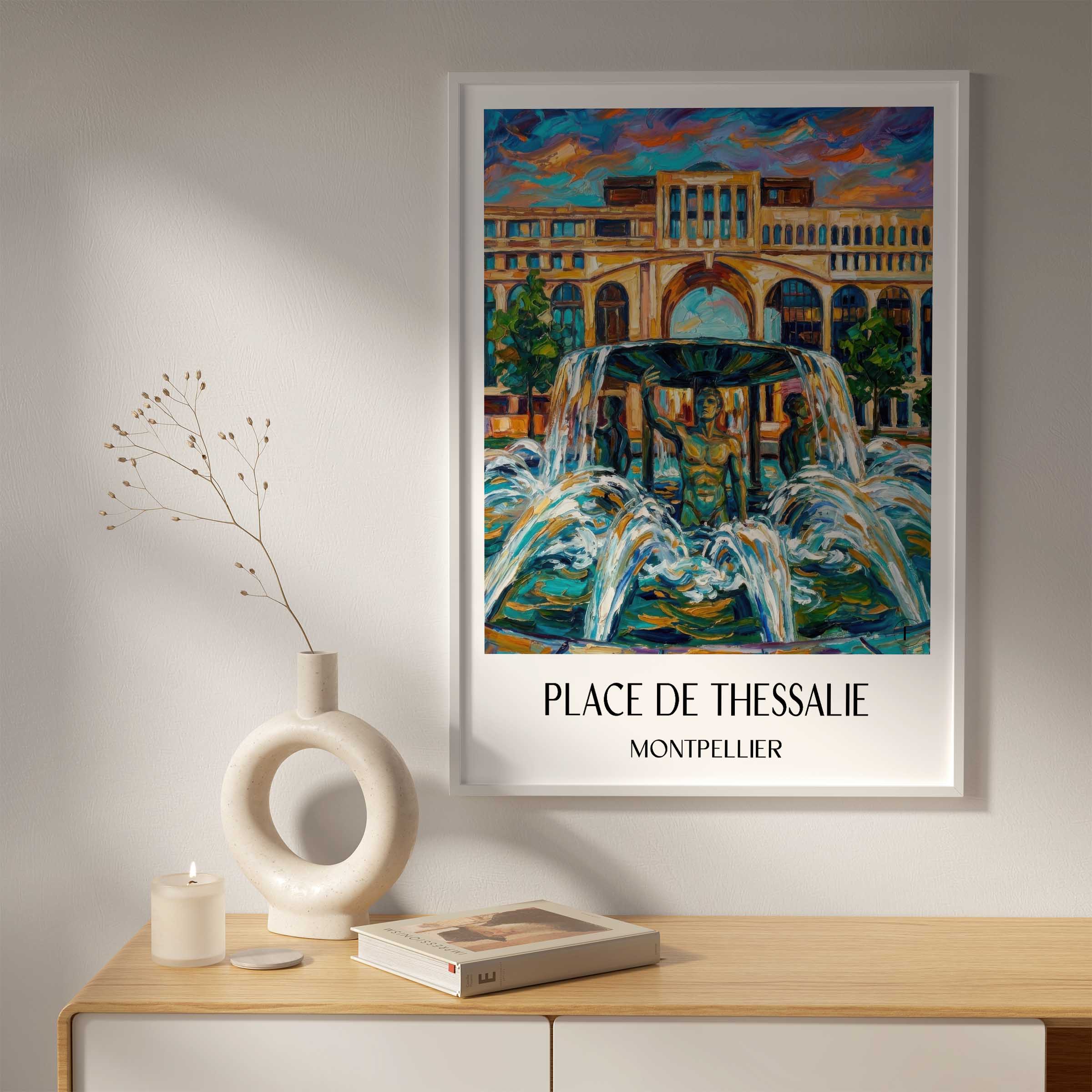 place-de-thessalie-montpellier-frankreich-poster-oil-painting-oelgemaelde