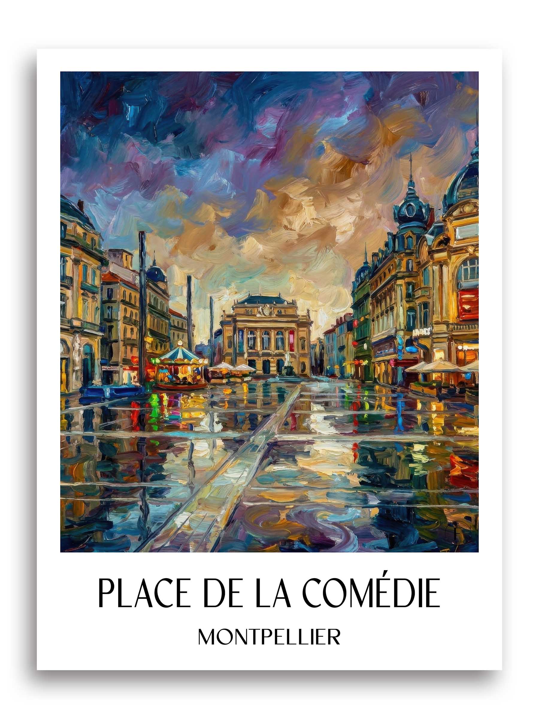place-de-la-comédie-montpellier-frankreich-poster-oil-painting-oelgemaelde