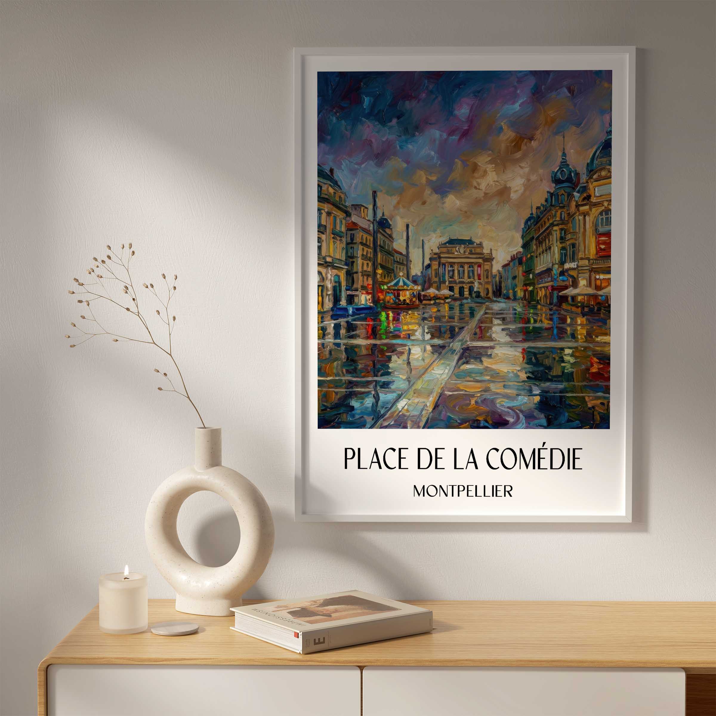 place-de-la-comédie-montpellier-frankreich-poster-oil-painting-oelgemaelde