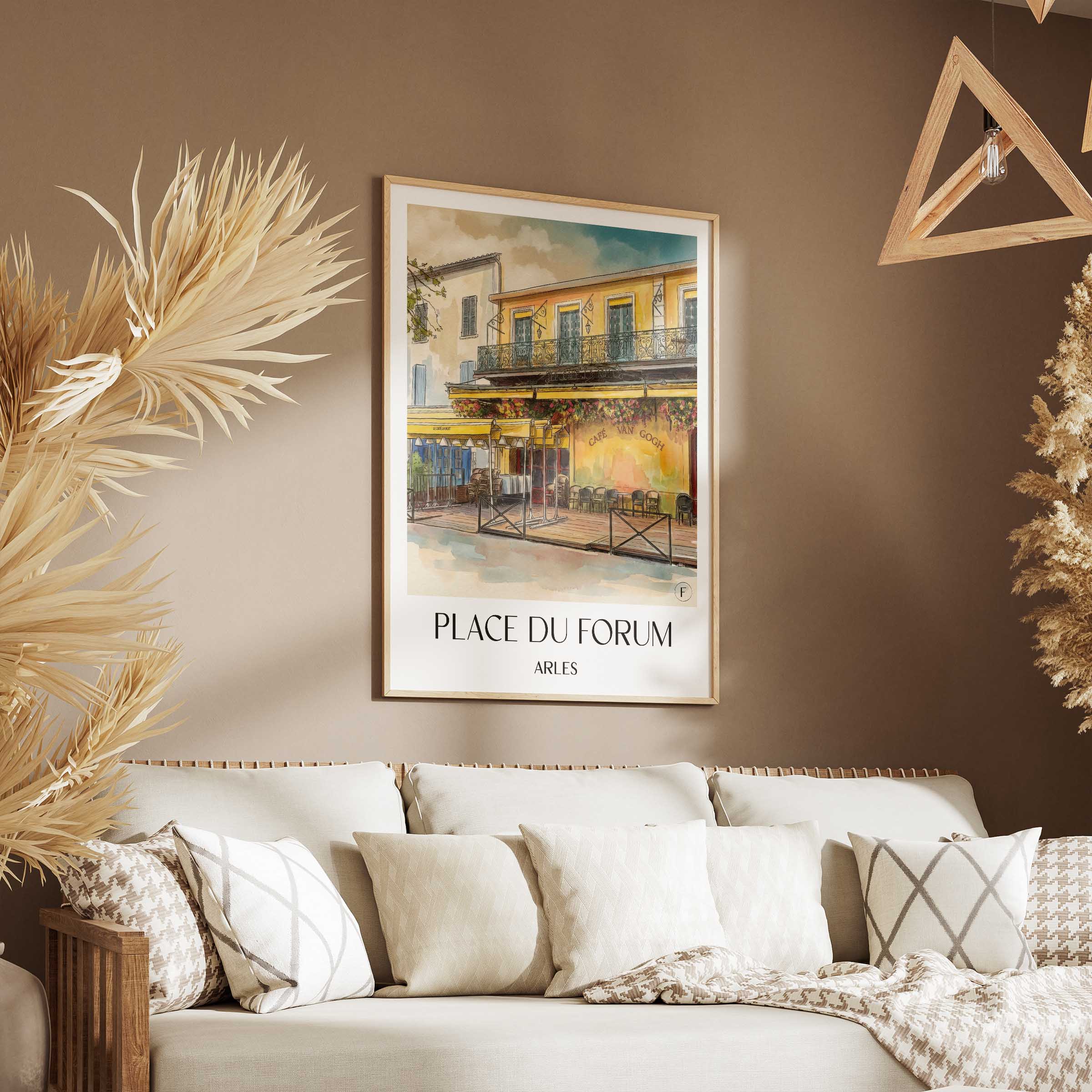 place-du-forum-arles-frankreich-poster-aquarell