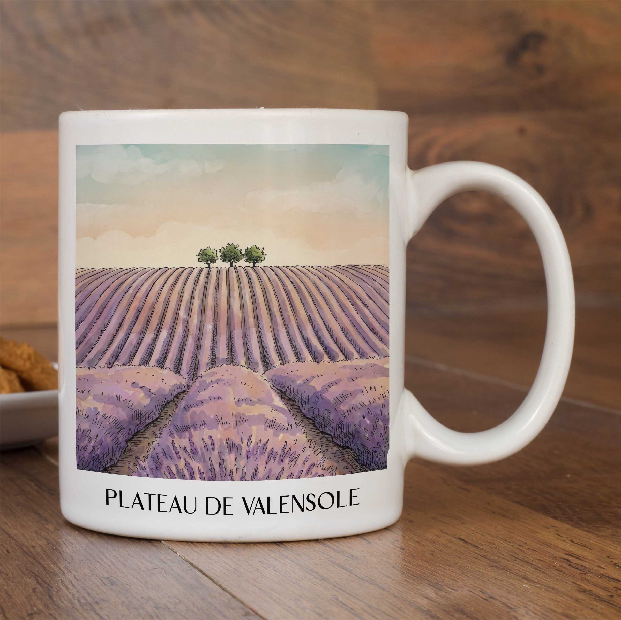 plateau-de-valensole-provence-frankreich-kaffeebecher-aquarell