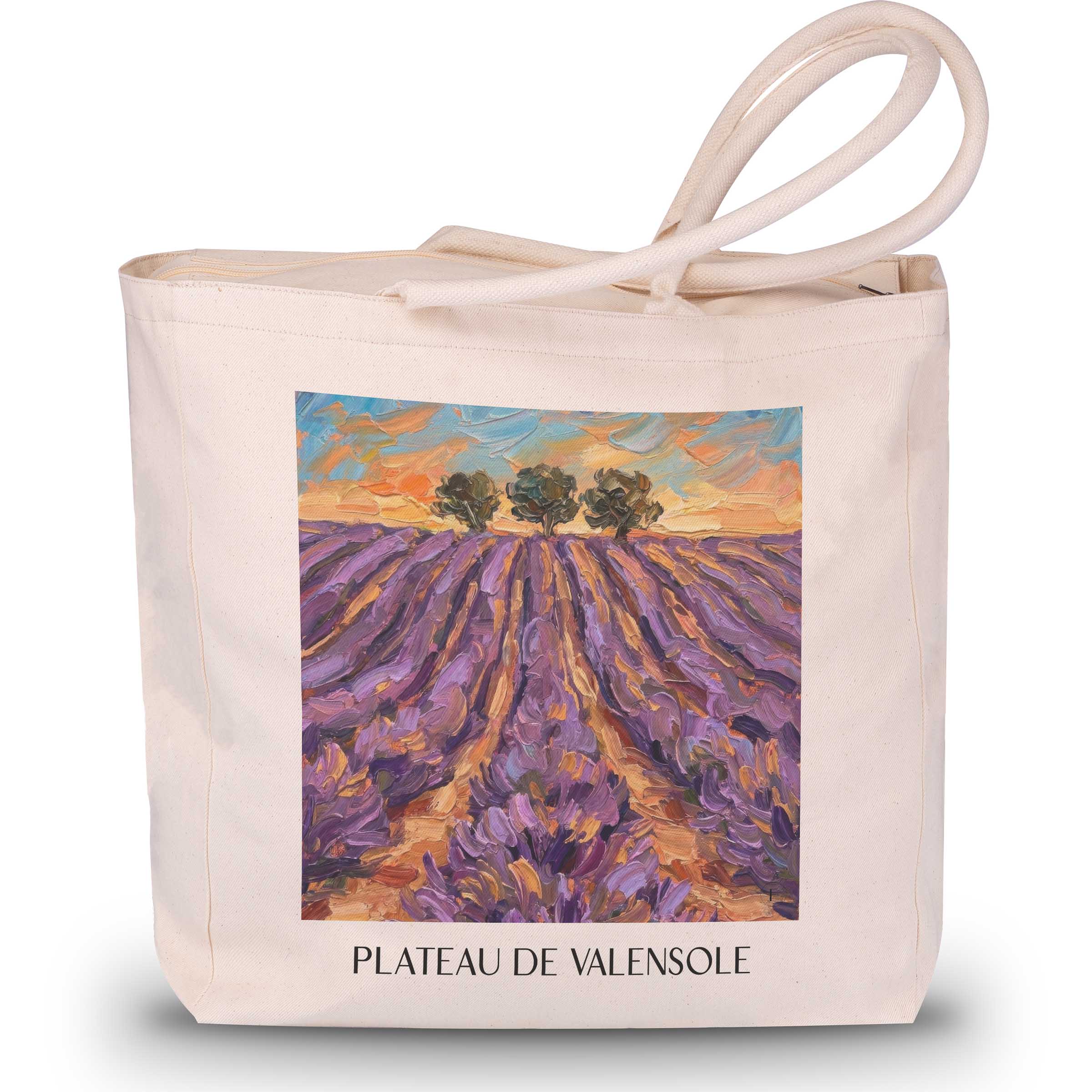plateau-de-valensole-provence-frankreich-einkaufstasche-oil-painting-oelgemaelde