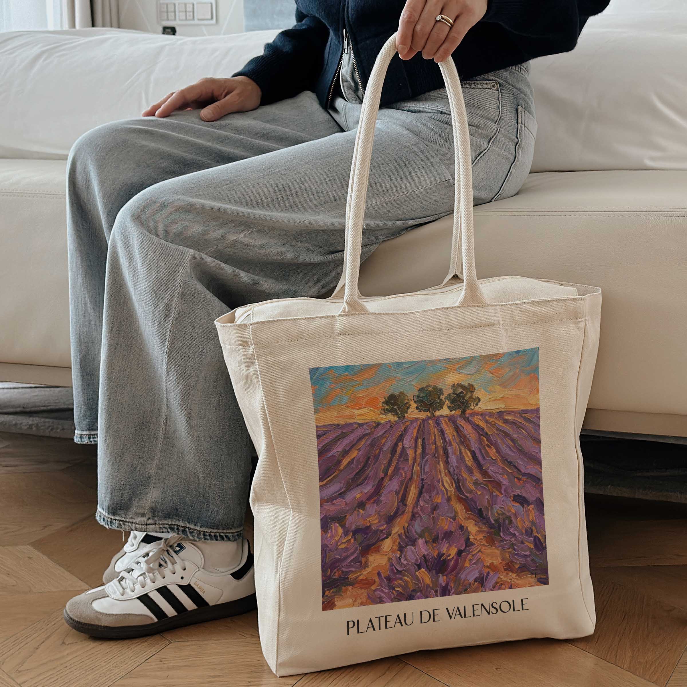 plateau-de-valensole-provence-frankreich-einkaufstasche-oil-painting-oelgemaelde