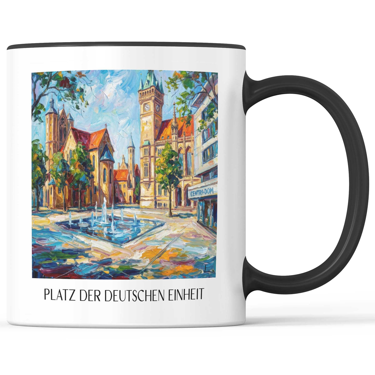 platz-der-deutschen-einheit-braunschweig-deutschland-kaffeebecher-oil-painting-oelgemaelde