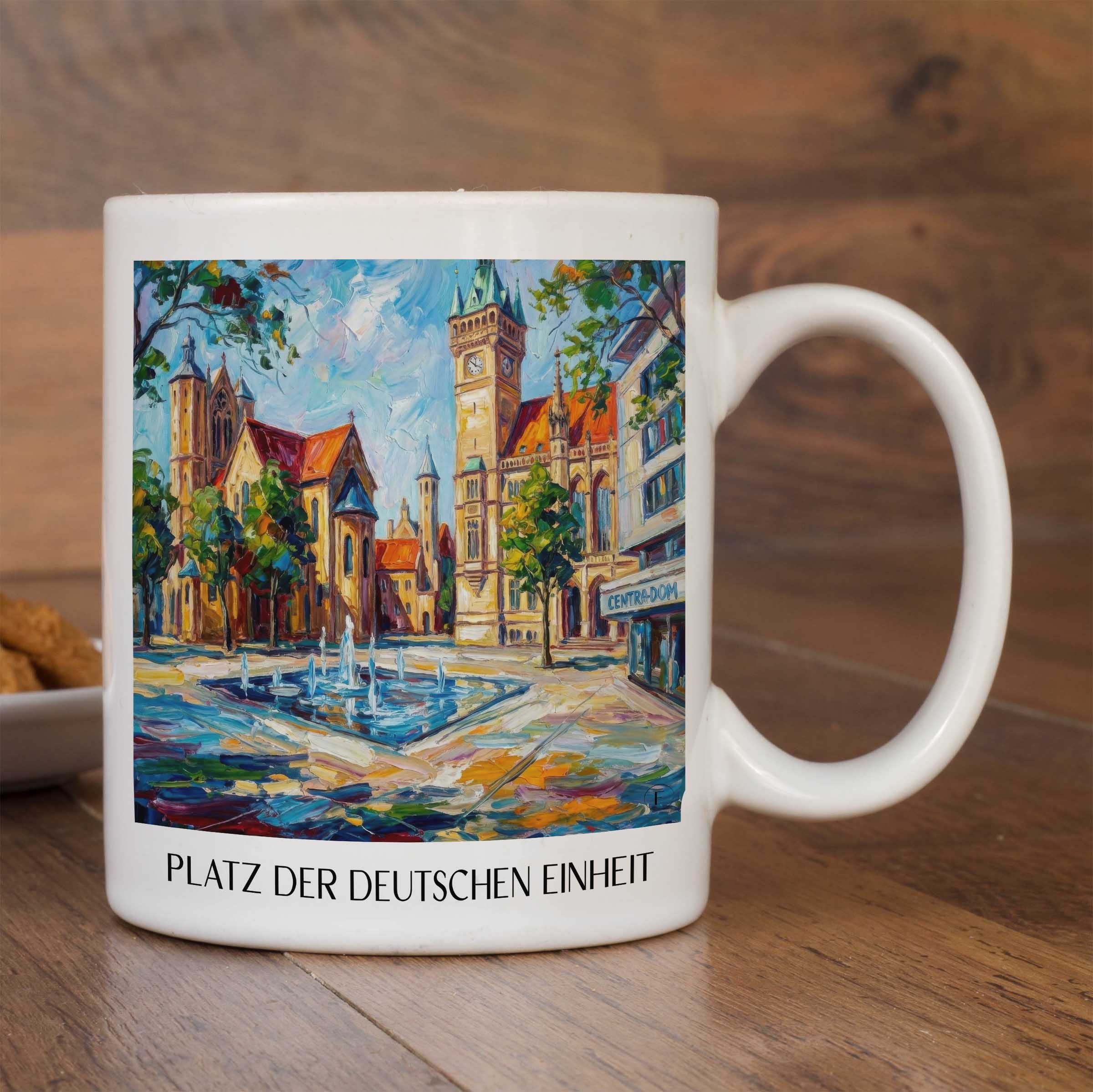 platz-der-deutschen-einheit-braunschweig-deutschland-kaffeebecher-oil-painting-oelgemaelde