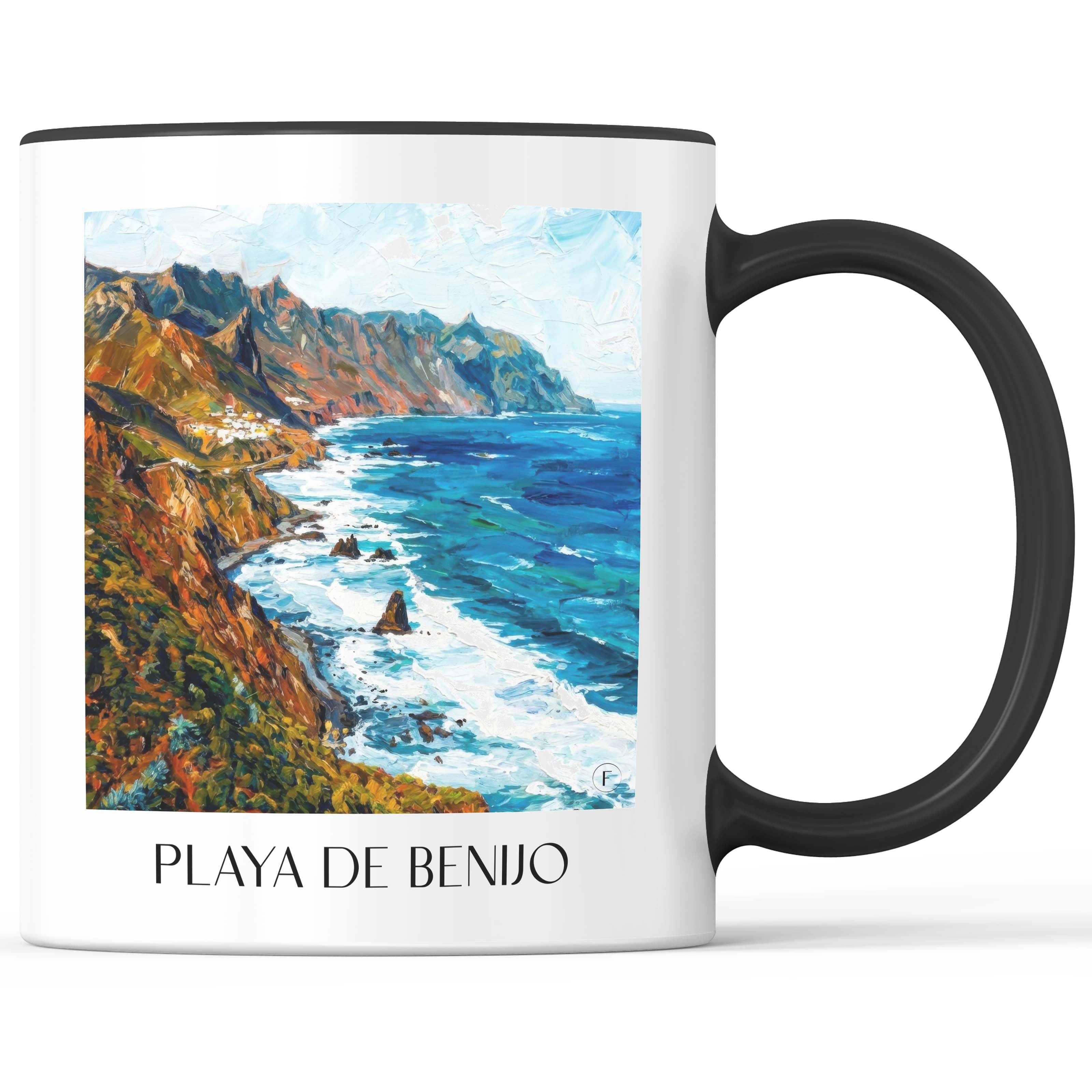 playa-de-benijo-teneriffa-spanien-kaffeebecher-oil-painting-oelgemaelde