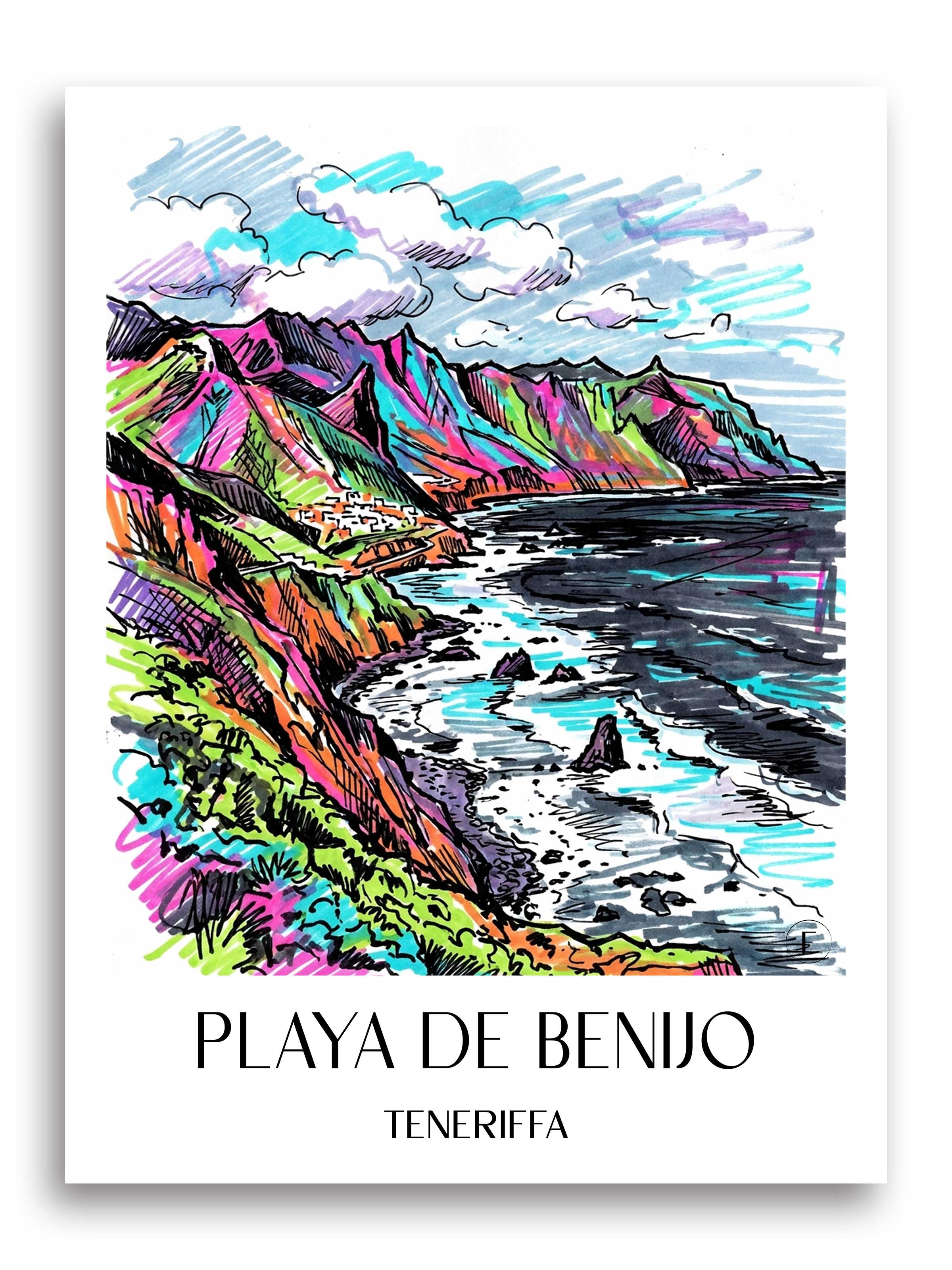 playa-de-benijo-teneriffa-spanien-poster-graffiti
