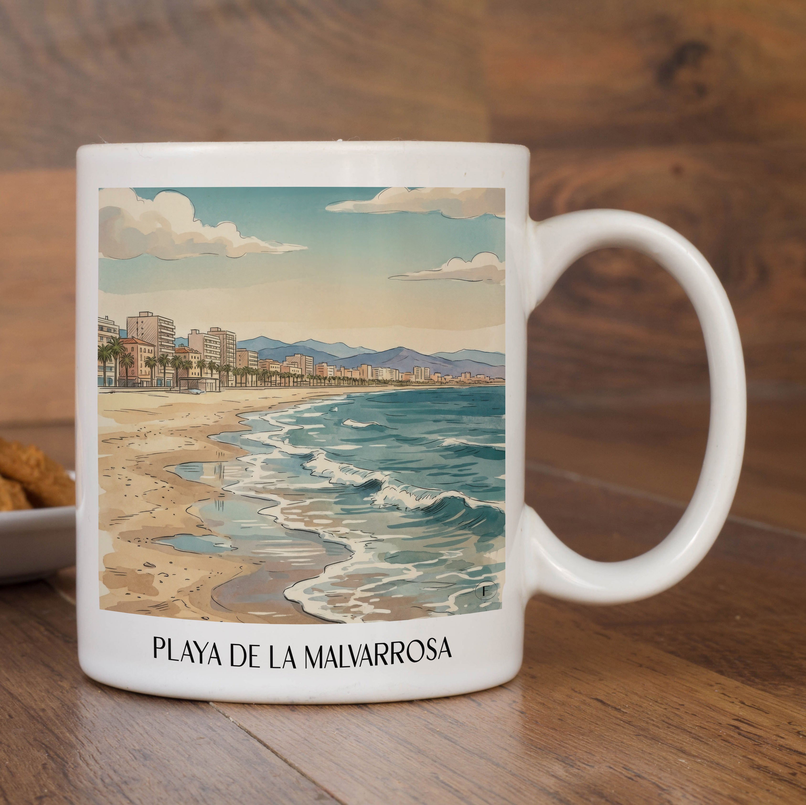 playa-de-la-malvarrosa-valencia-spanien-kaffeebecher-aquarell