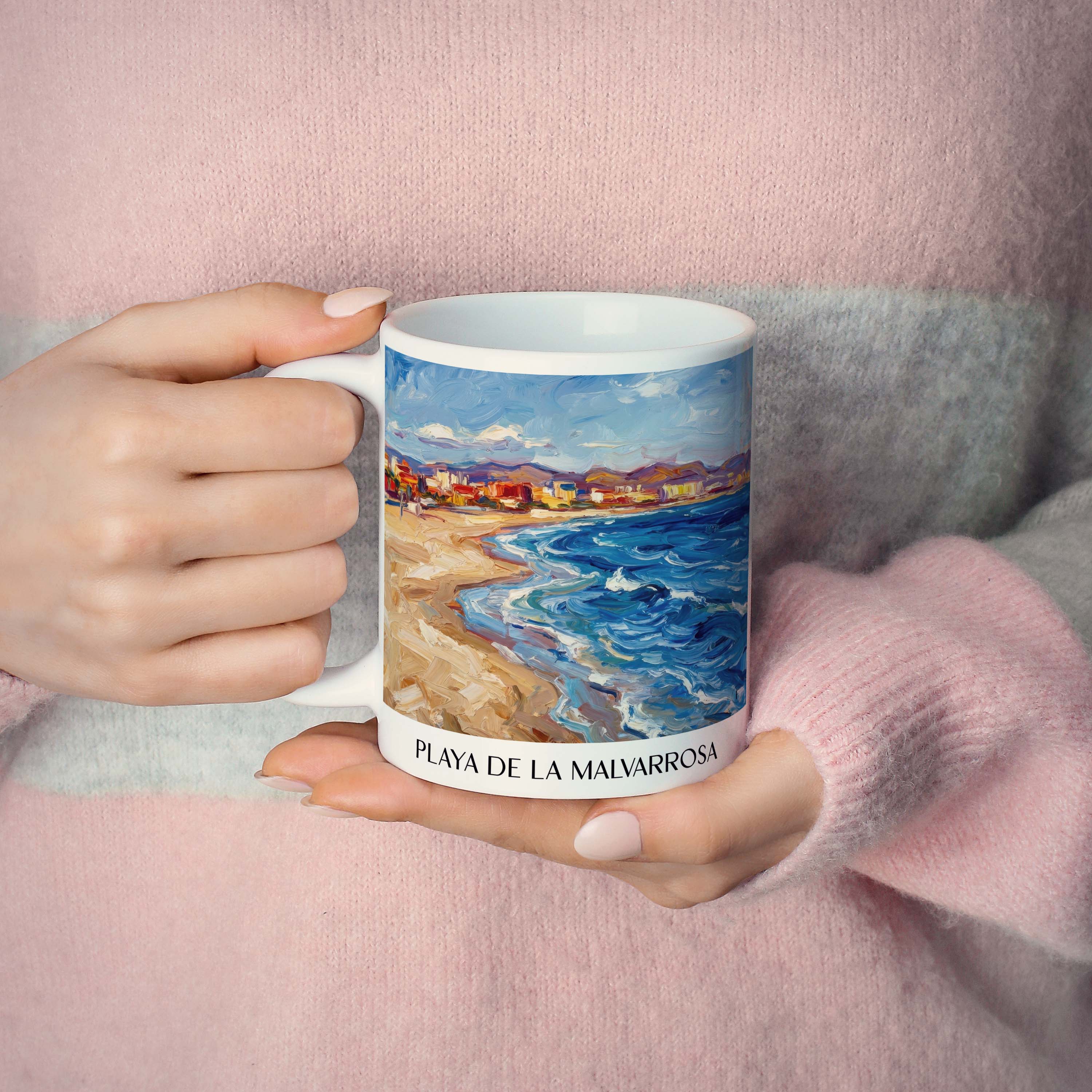 playa-de-la-malvarrosa-valencia-spanien-kaffeebecher-oil-painting-oelgemaelde