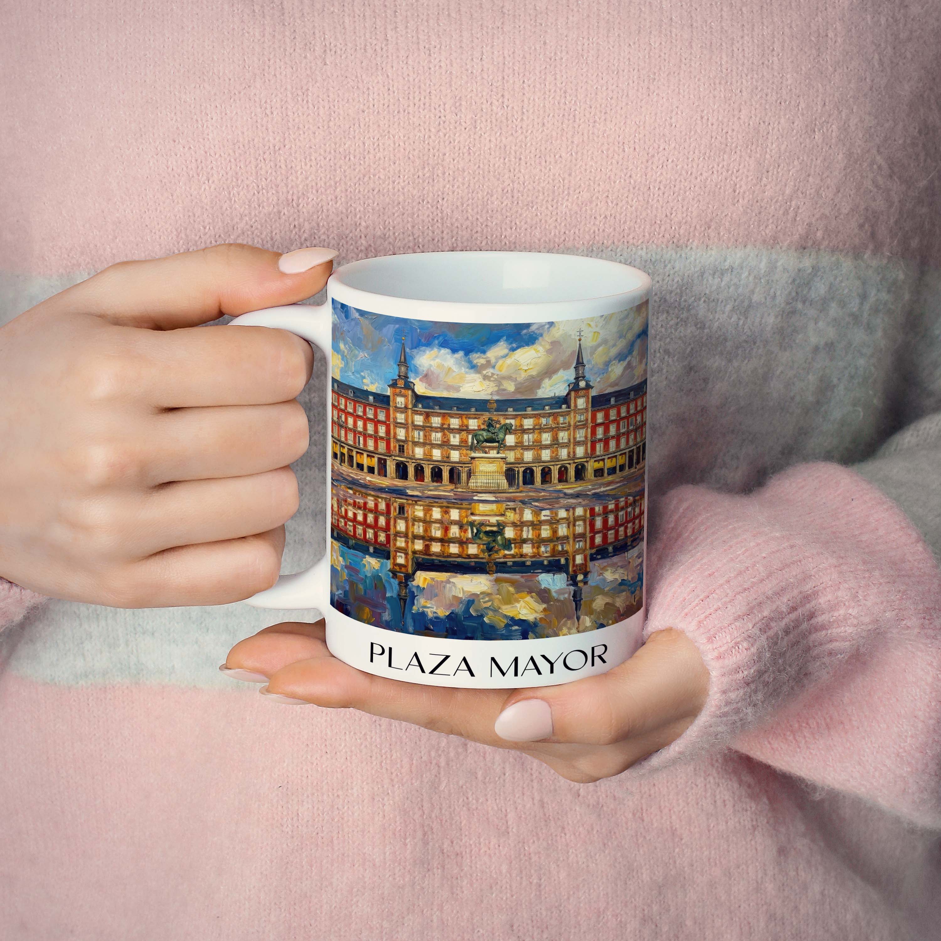 plaza-mayor-madrid-spanien-kaffeebecher-oil-painting-oelgemaelde