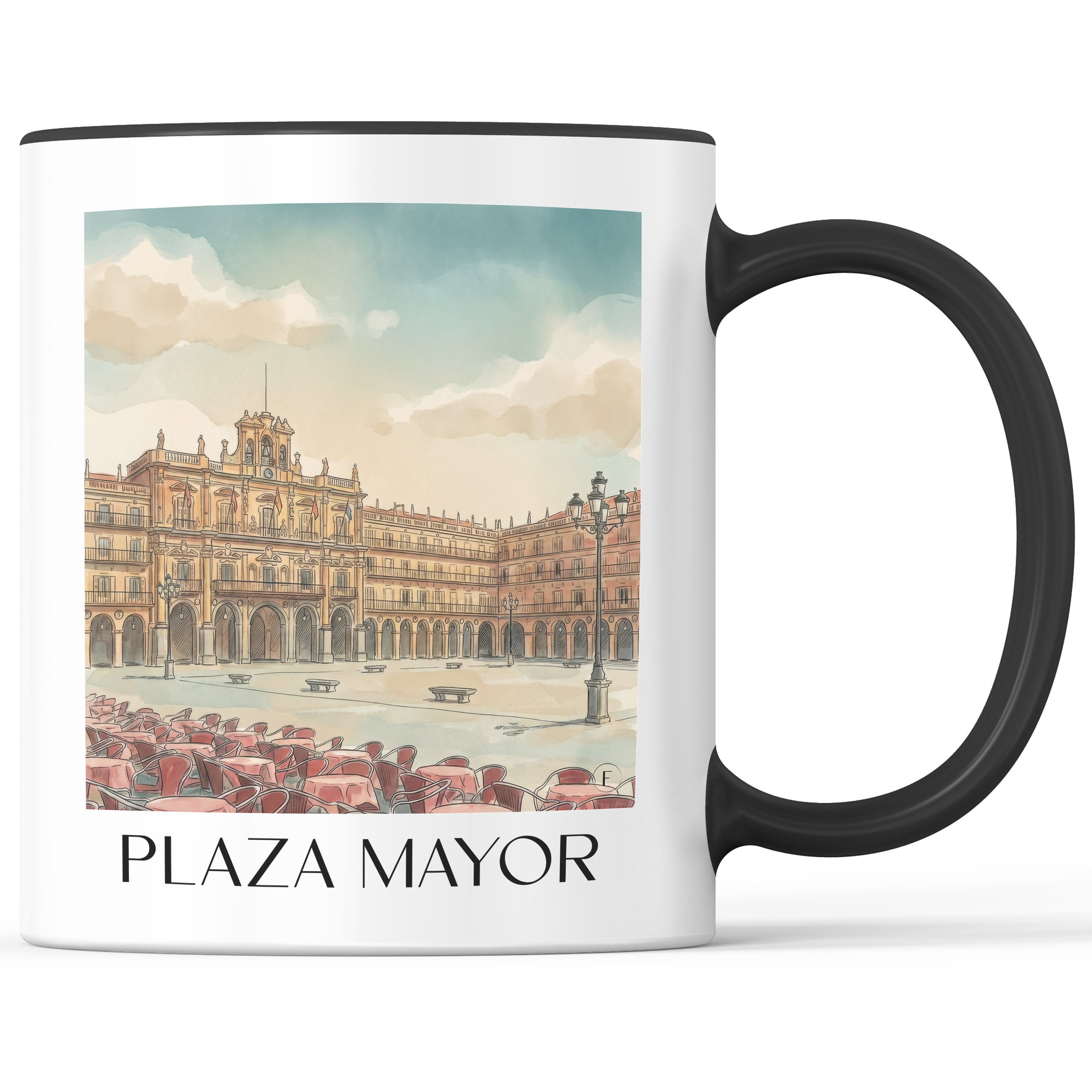plaza-mayor-salamanca-spanien-kaffeebecher-aquarell