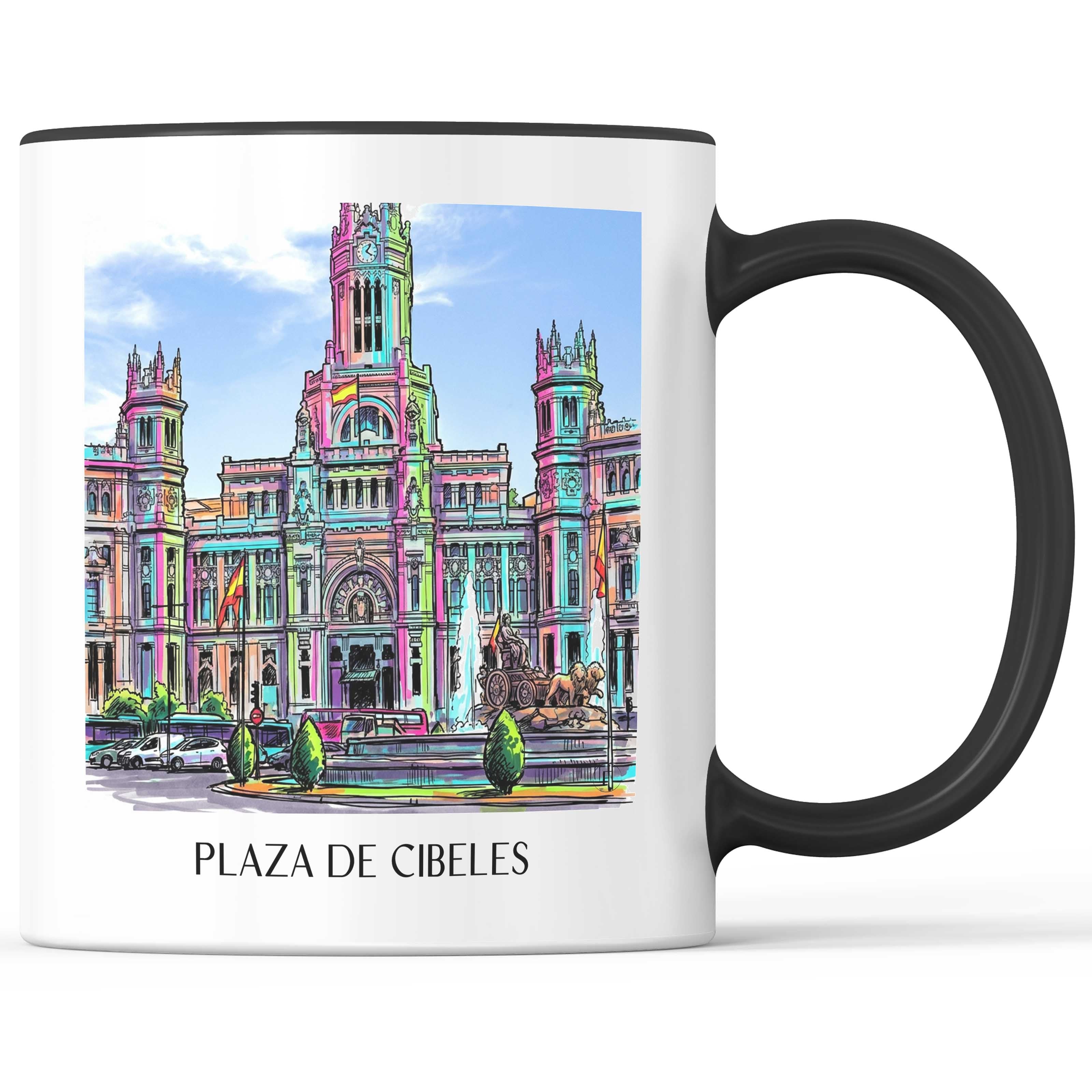 plaza-de-cibeles-madrid-spanien-kaffeebecher-graffiti
