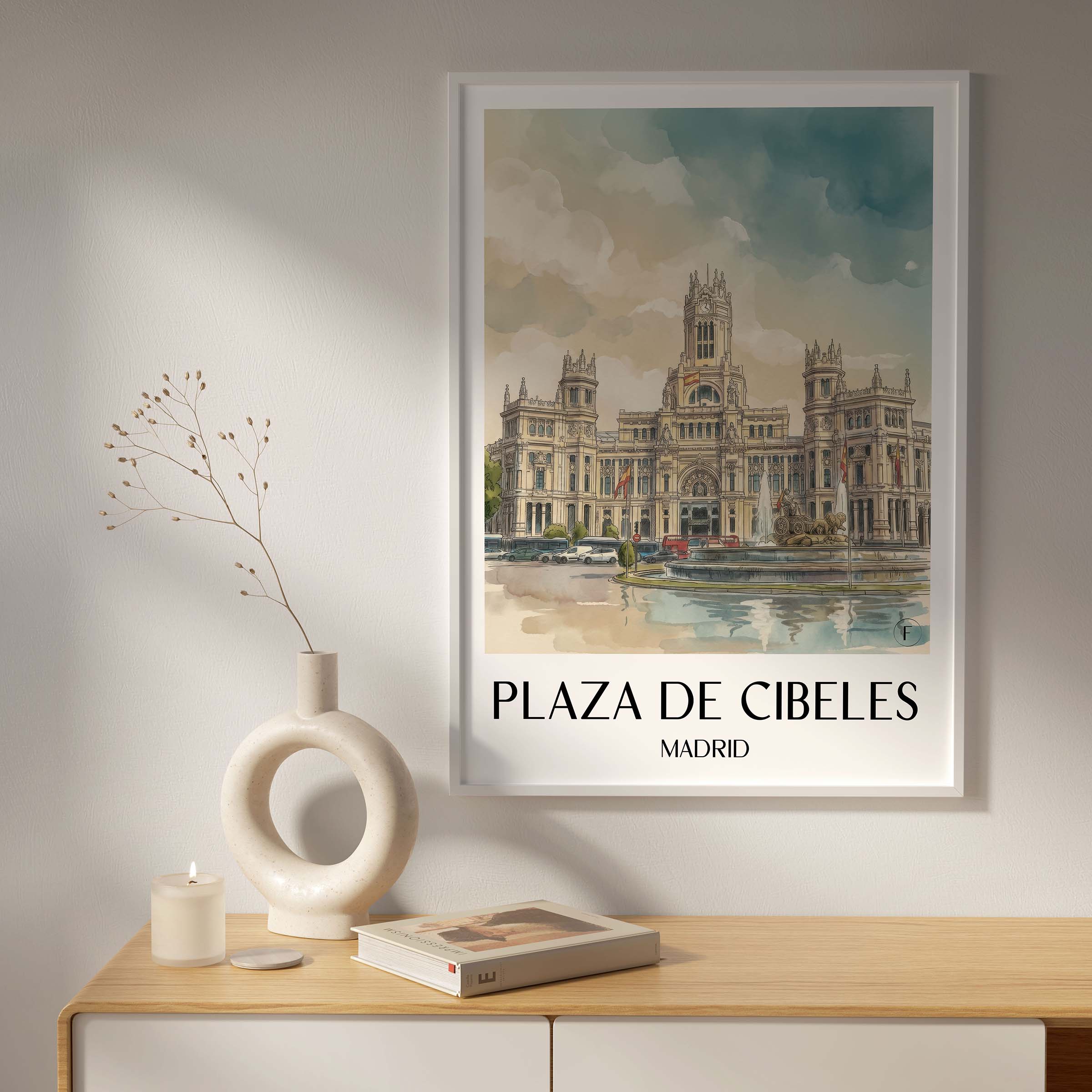 plaza-de-cibeles-madrid-spanien-poster-aquarell