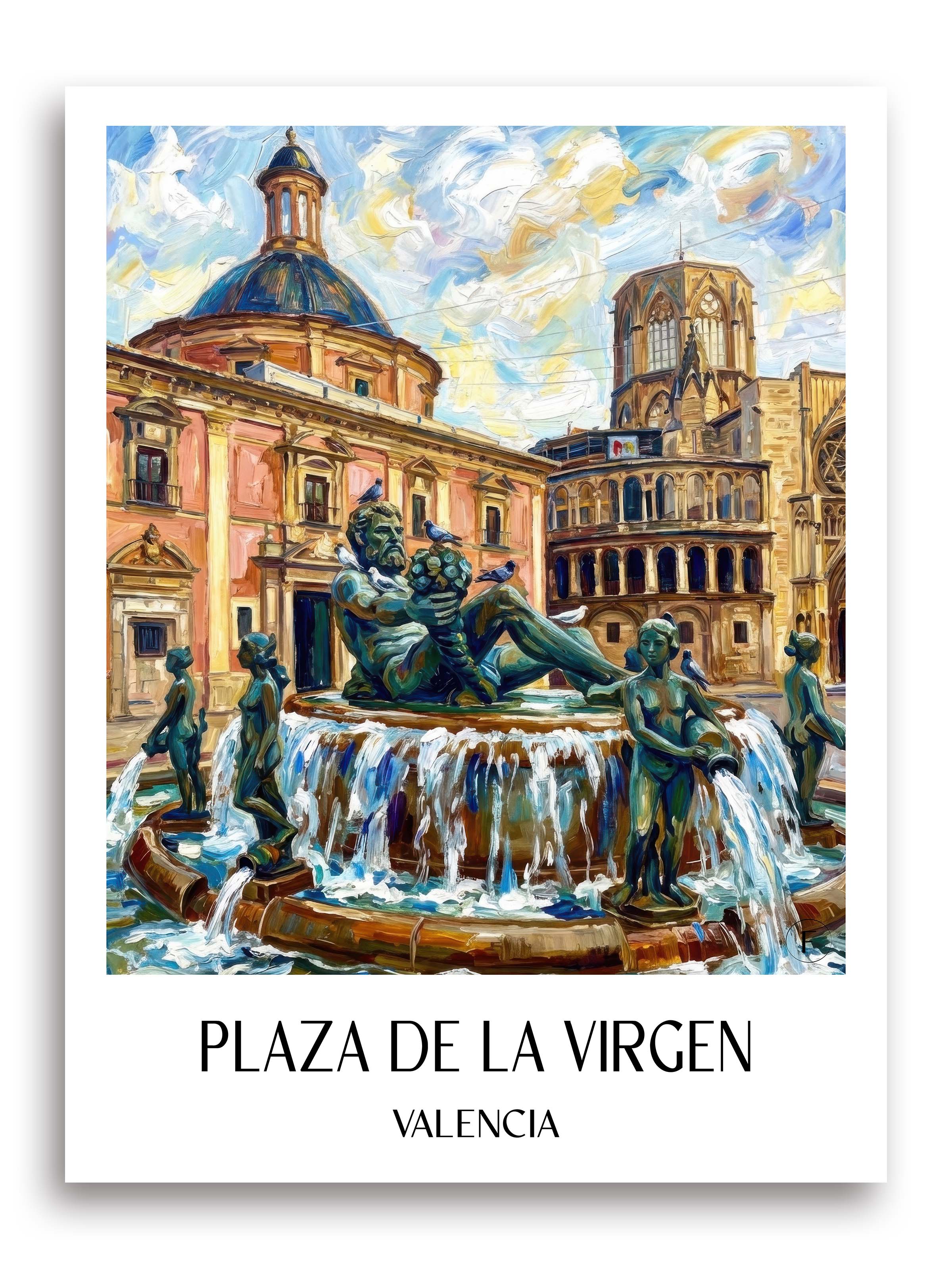 plaza-de-la-virgen-valencia-spanien-poster-oil-painting-oelgemaelde