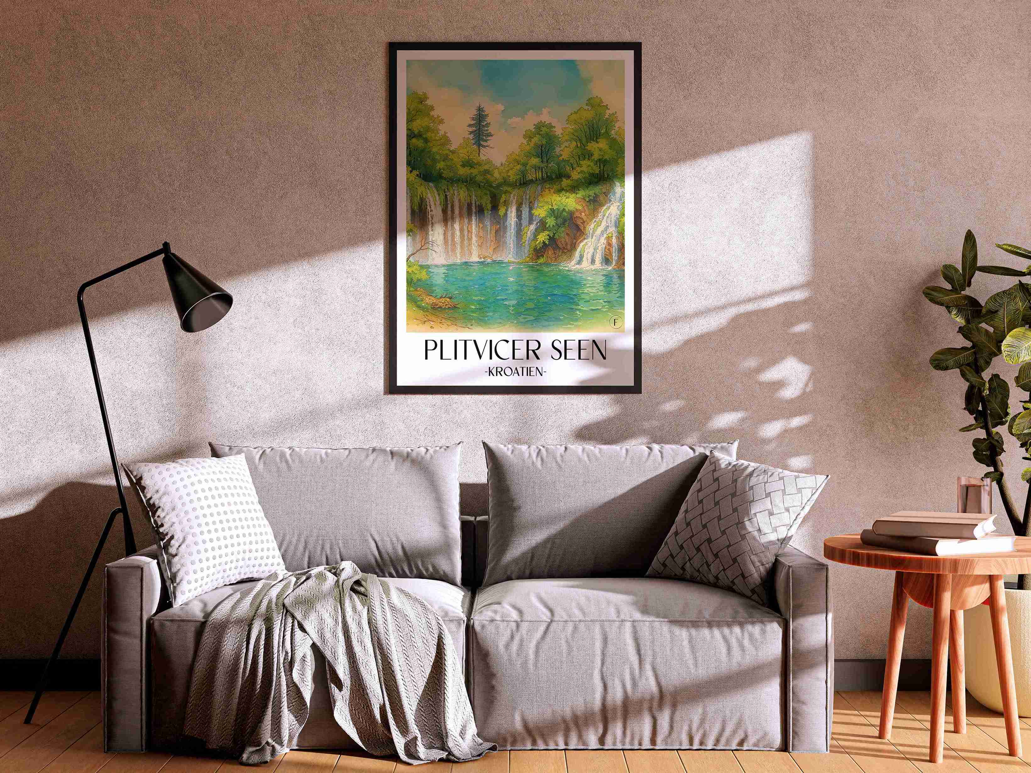 plitvicer-seen-kroatien-poster-aquarell