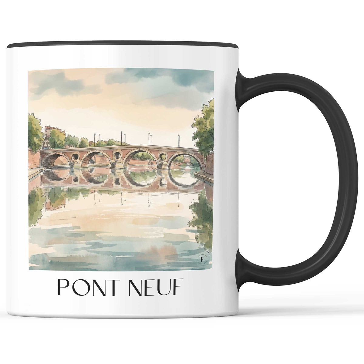 pont-neuf-toulouse-frankreich-kaffeebecher-aquarell