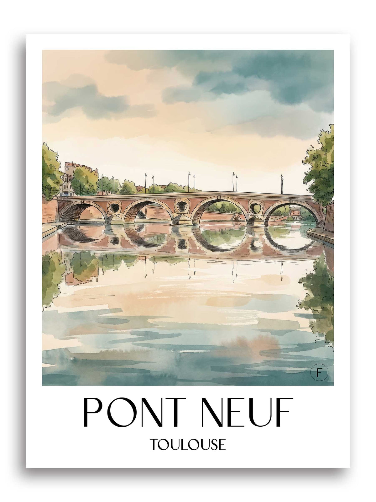pont-neuf-toulouse-frankreich-poster-aquarell