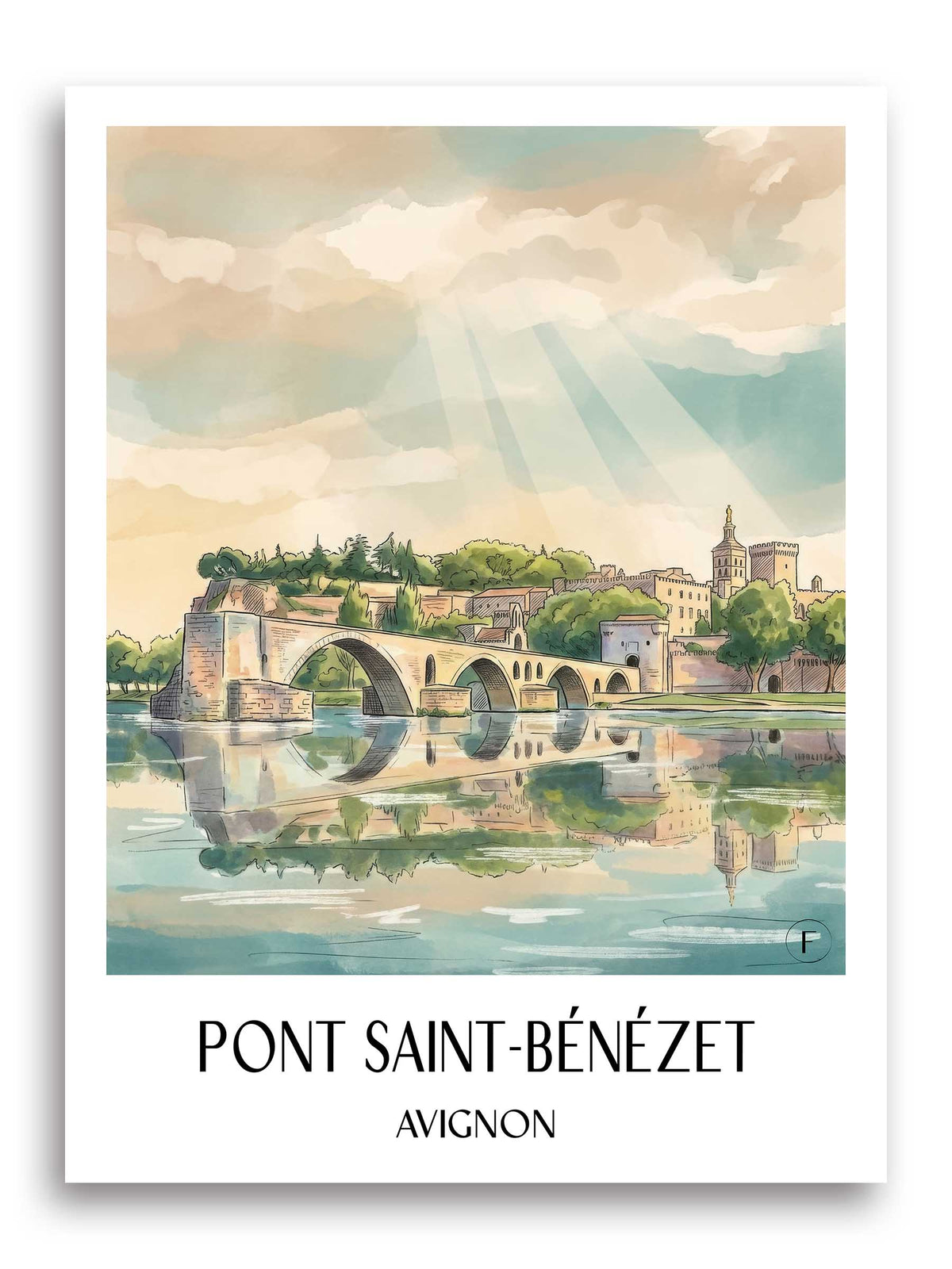 pont-saint-bénézet-avignon-frankreich-poster-aquarell