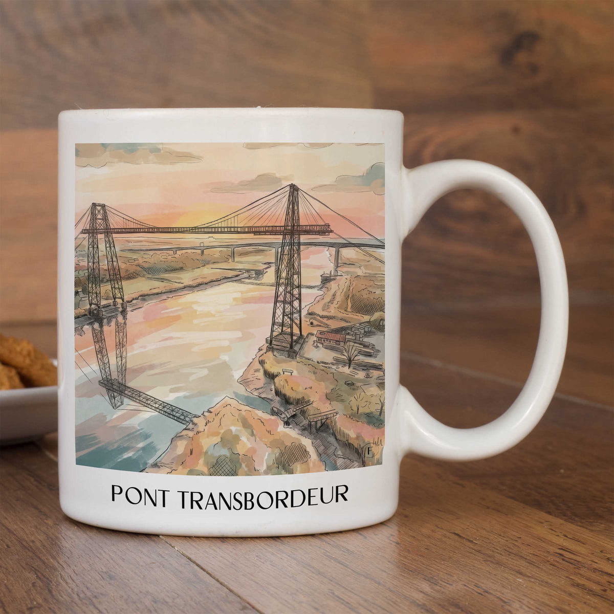 pont-transbordeur-rochefort-frankreich-kaffeebecher-aquarell
