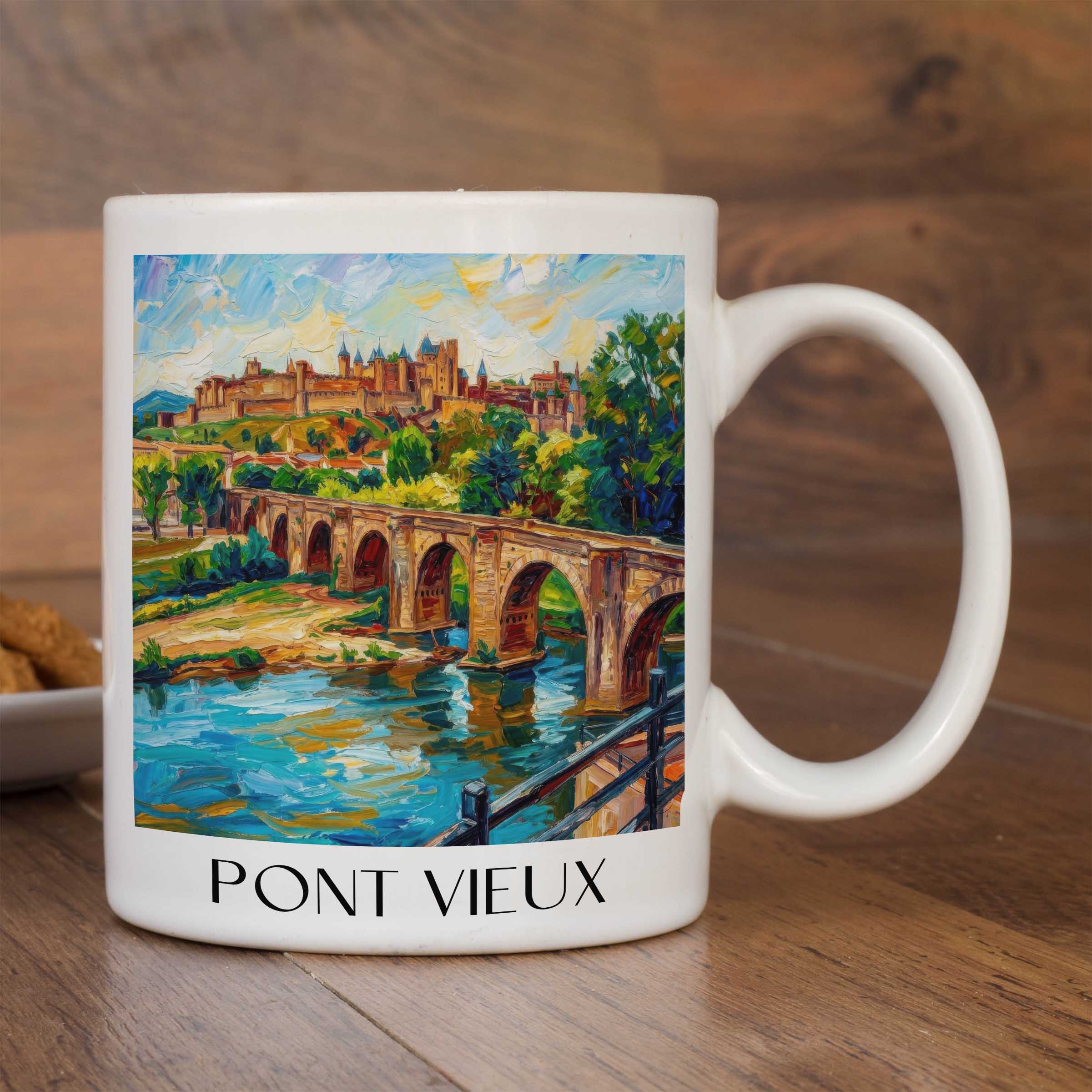 pont-vieux-carcassonne-frankreich-kaffeebecher-oil-painting-oelgemaelde