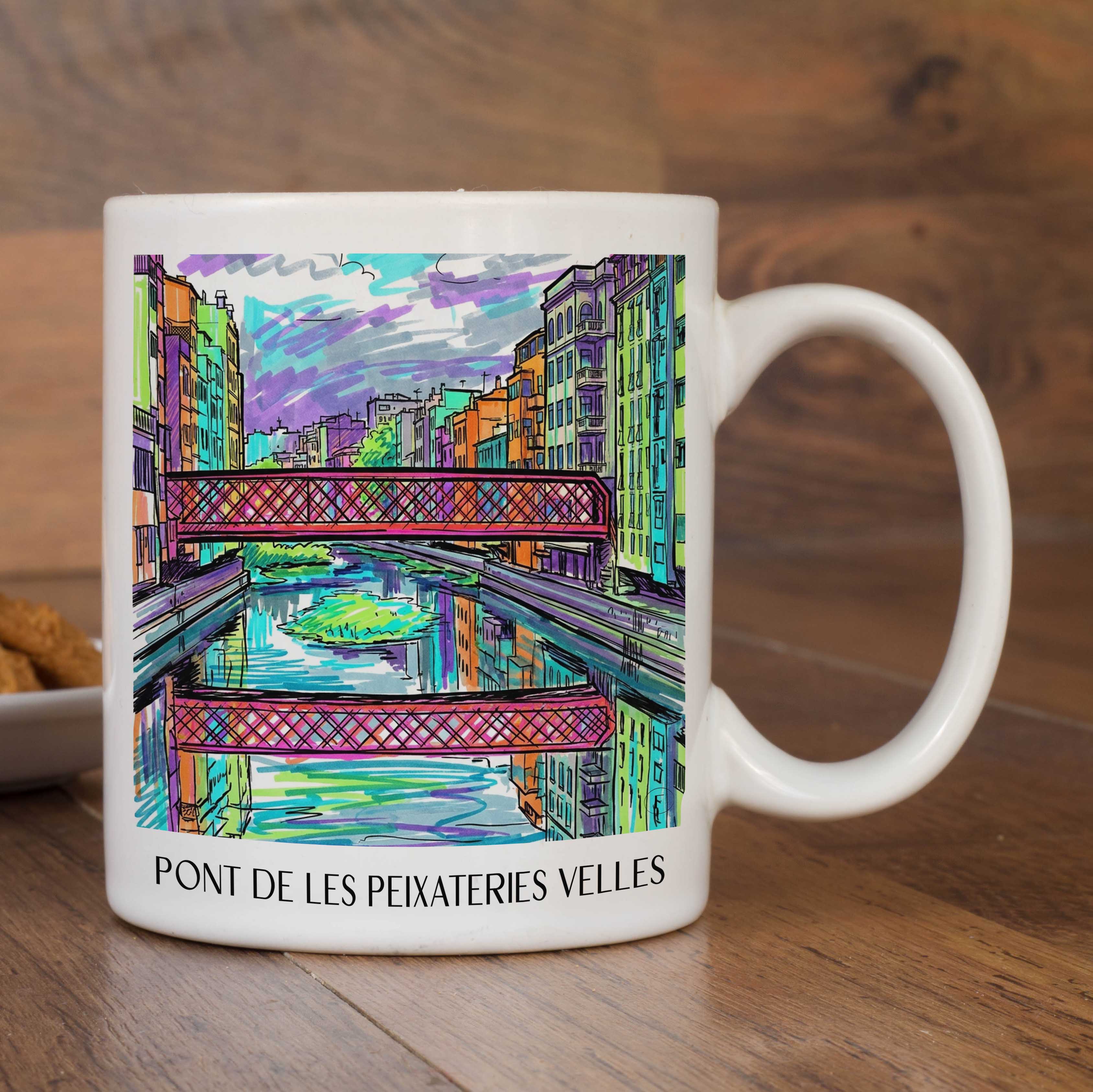 pont-de-les-peixateries-velles-girona-spanien-kaffeebecher-graffiti