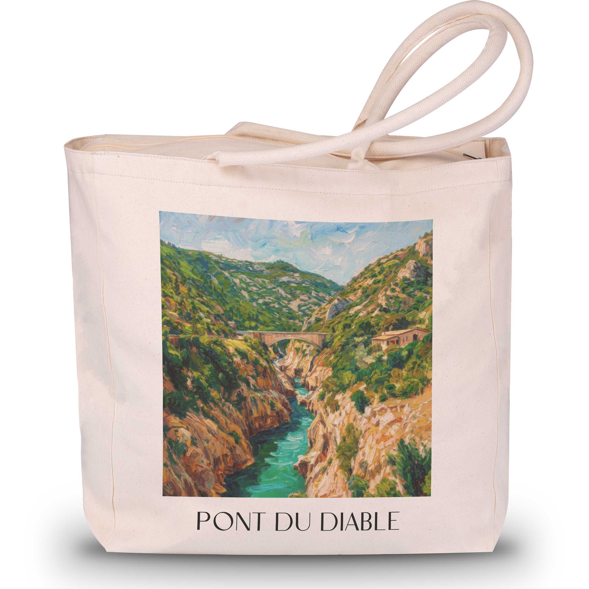 pont-du-diable-saint-guilhem-le-désert-frankreich-einkaufstasche-oil-painting-oelgemaelde