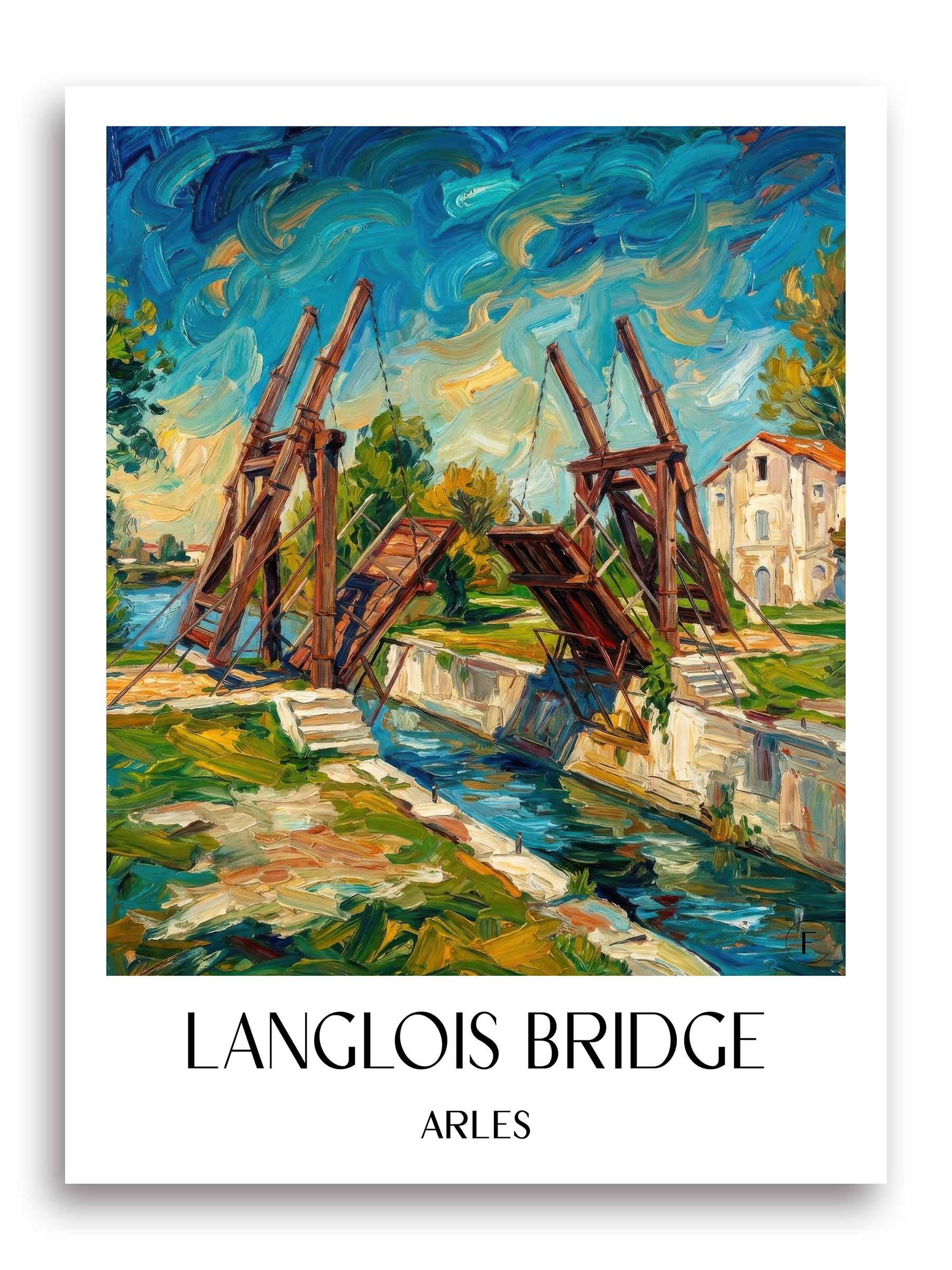 Pont van Gogh Poster - Arles - Frankreich Kunstdruck - Ölgemälde von A4 bis A1 - favplace