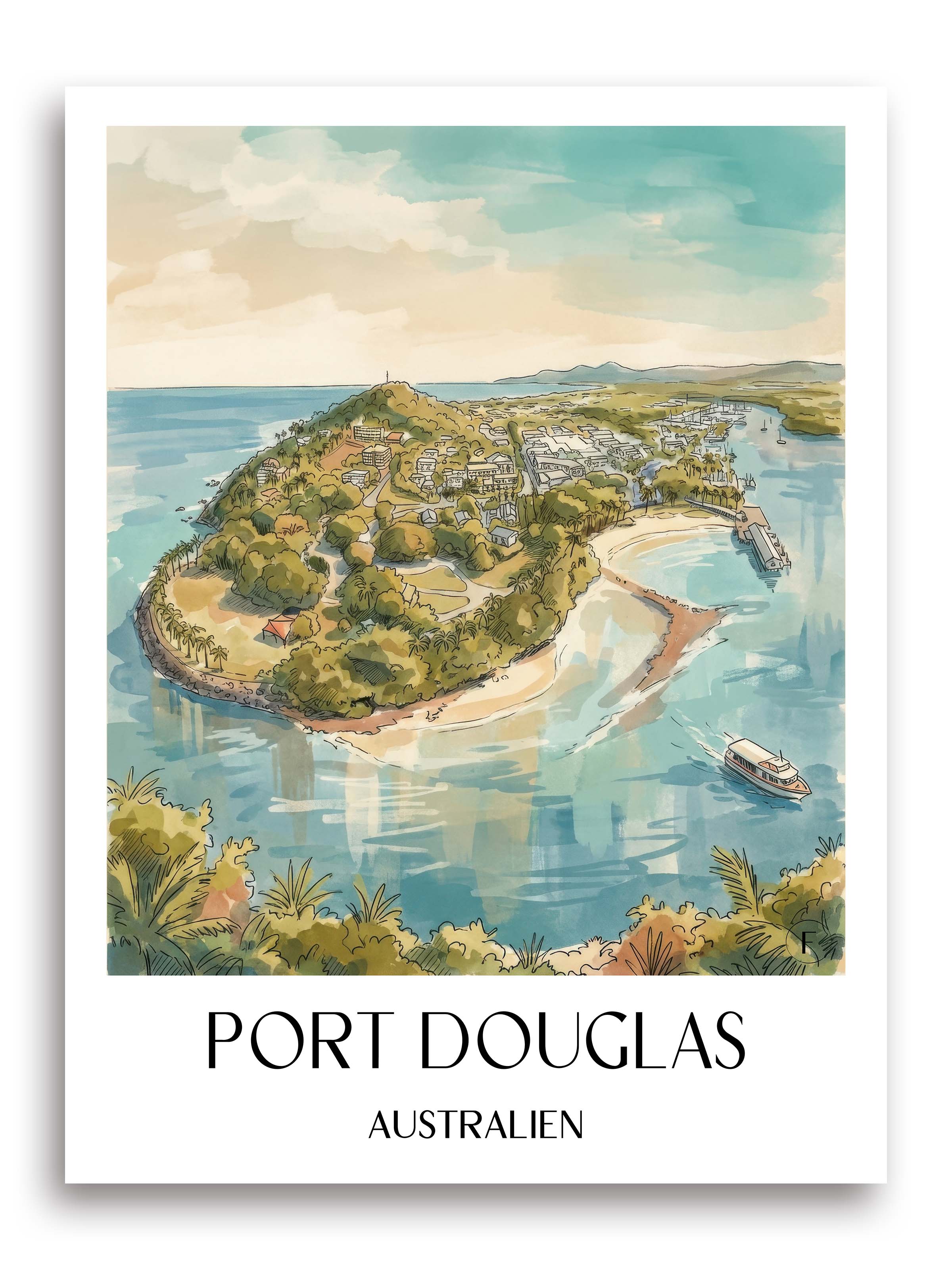 port-douglas-australien-australien-poster-aquarell