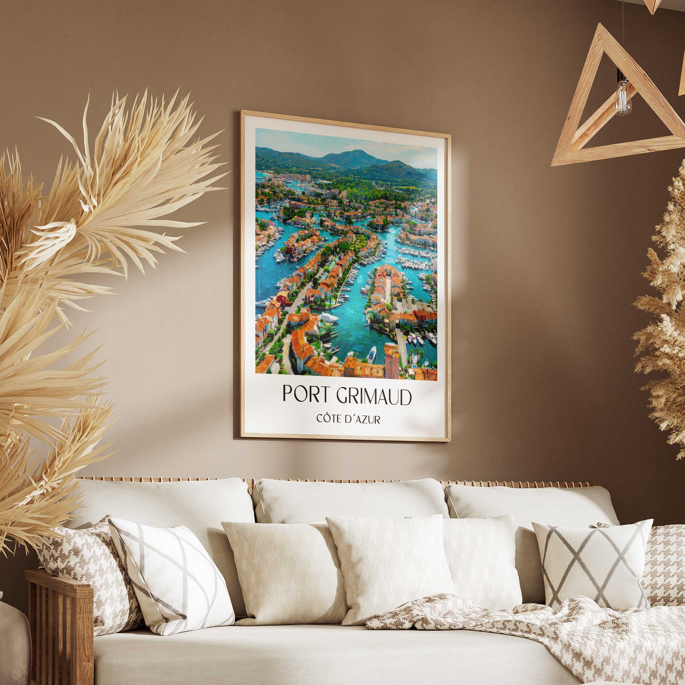 port-grimaud-côte-d´azur-frankreich-poster-oil-painting-oelgemaelde