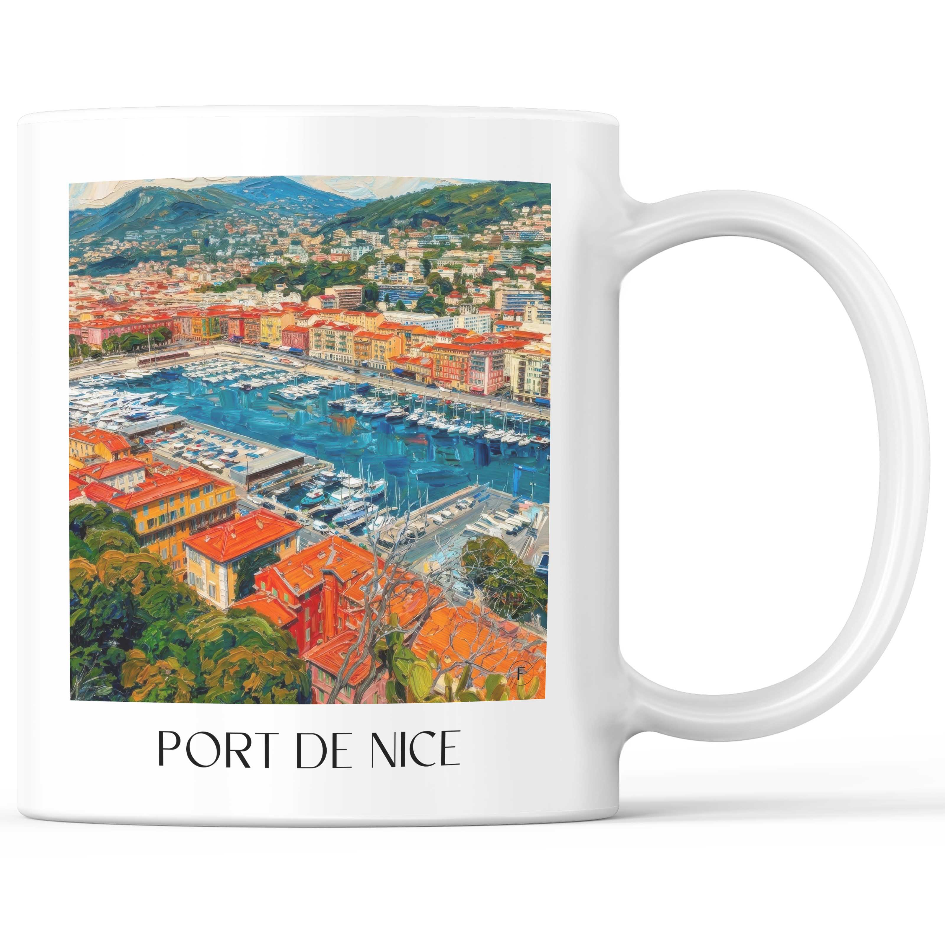 port-de-nice-côte-d´azur-frankreich-kaffeebecher-oil-painting-oelgemaelde