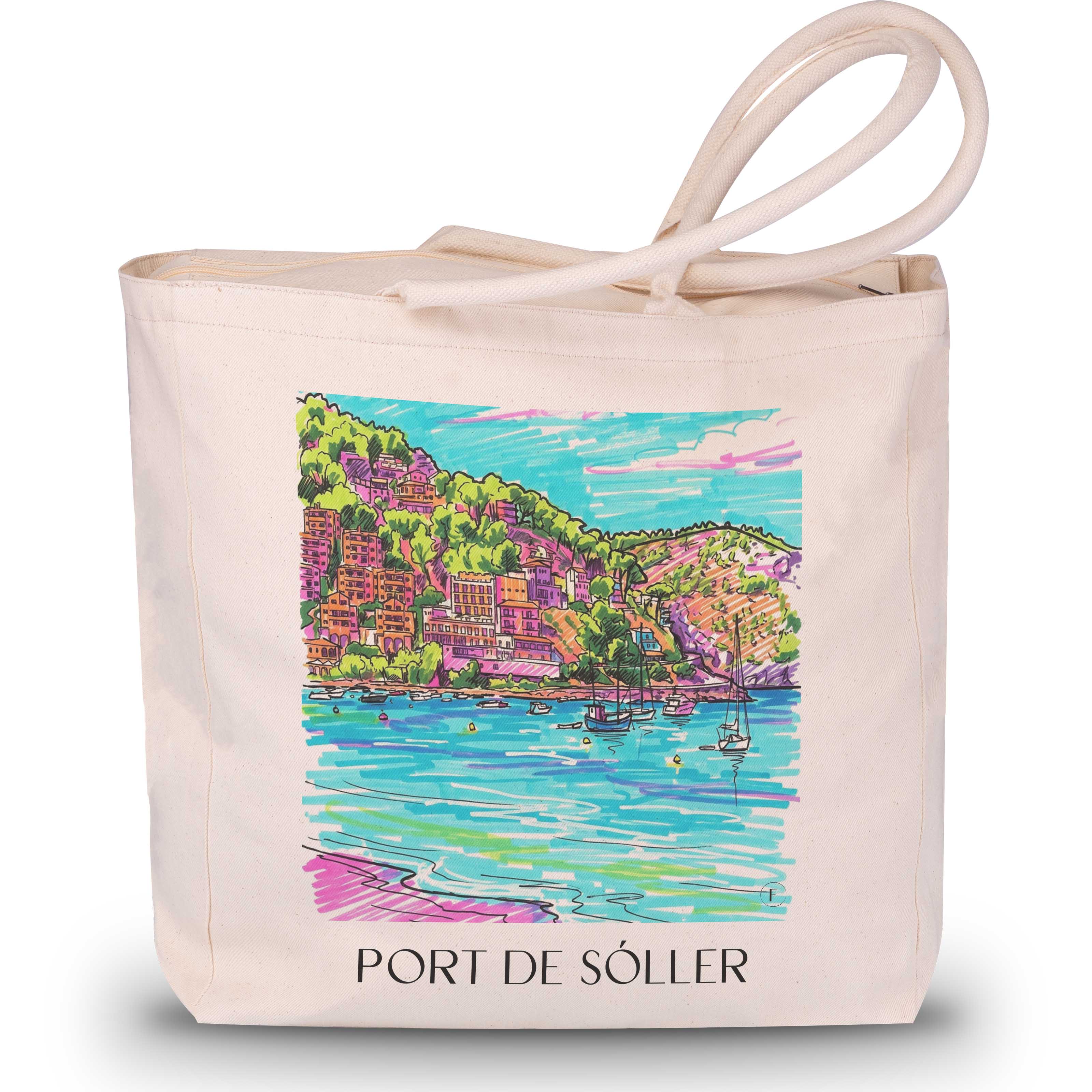 port-de-sóller-mallorca-spanien-einkaufstasche-graffiti
