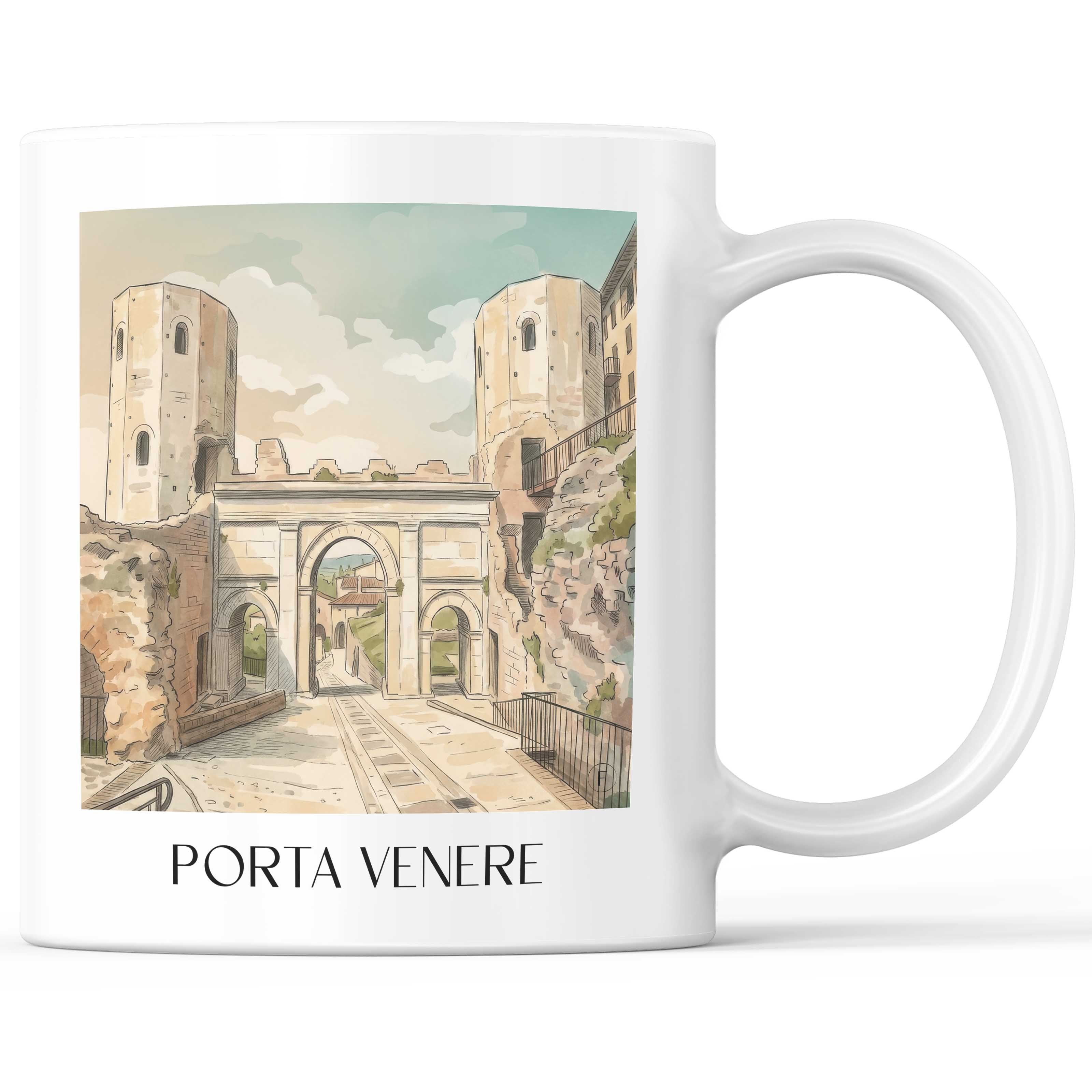 porta-venere-spello-italien-kaffeebecher-aquarell