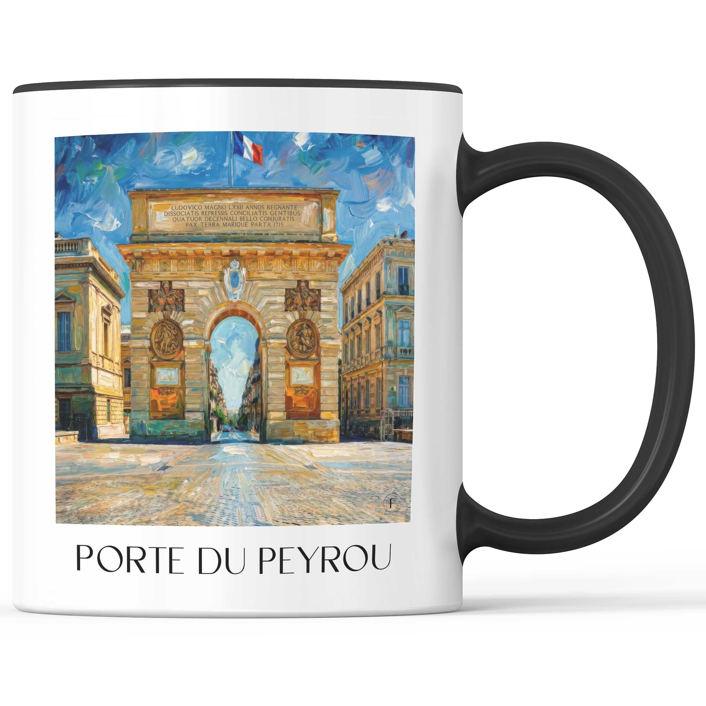 porte-du-peyrou-montpellier-frankreich-kaffeebecher-oil-painting-oelgemaelde