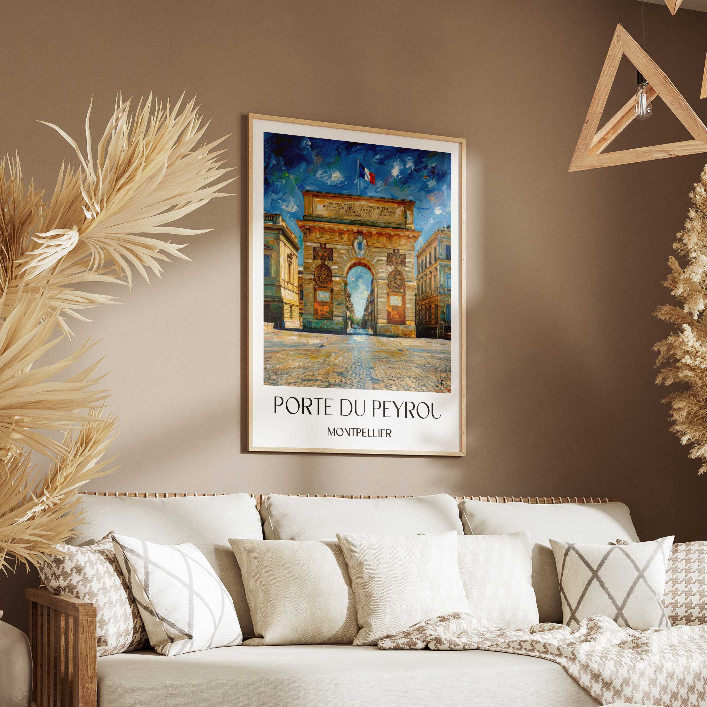 porte-du-peyrou-montpellier-frankreich-poster-oil-painting-oelgemaelde