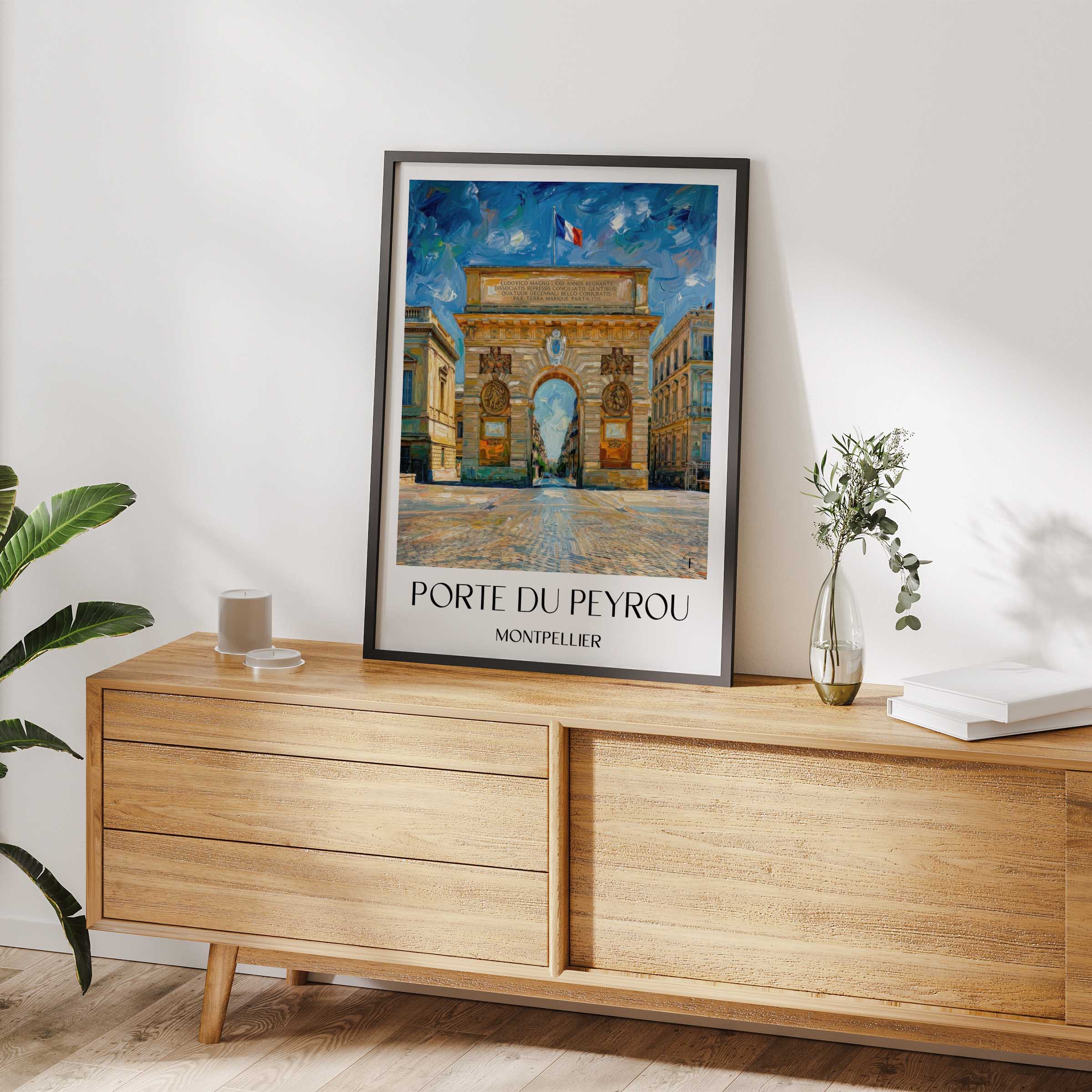 porte-du-peyrou-montpellier-frankreich-poster-oil-painting-oelgemaelde