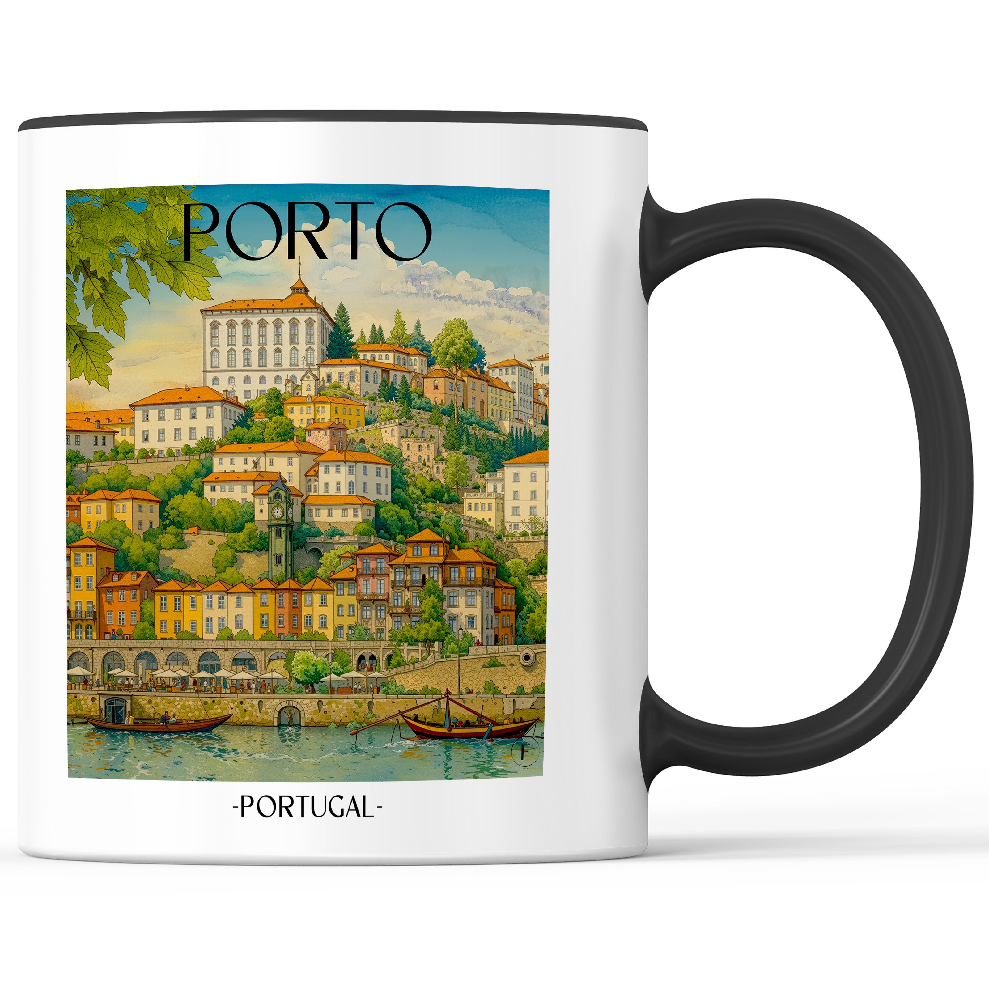 porto-portugal-einkaufstasche-aquarell