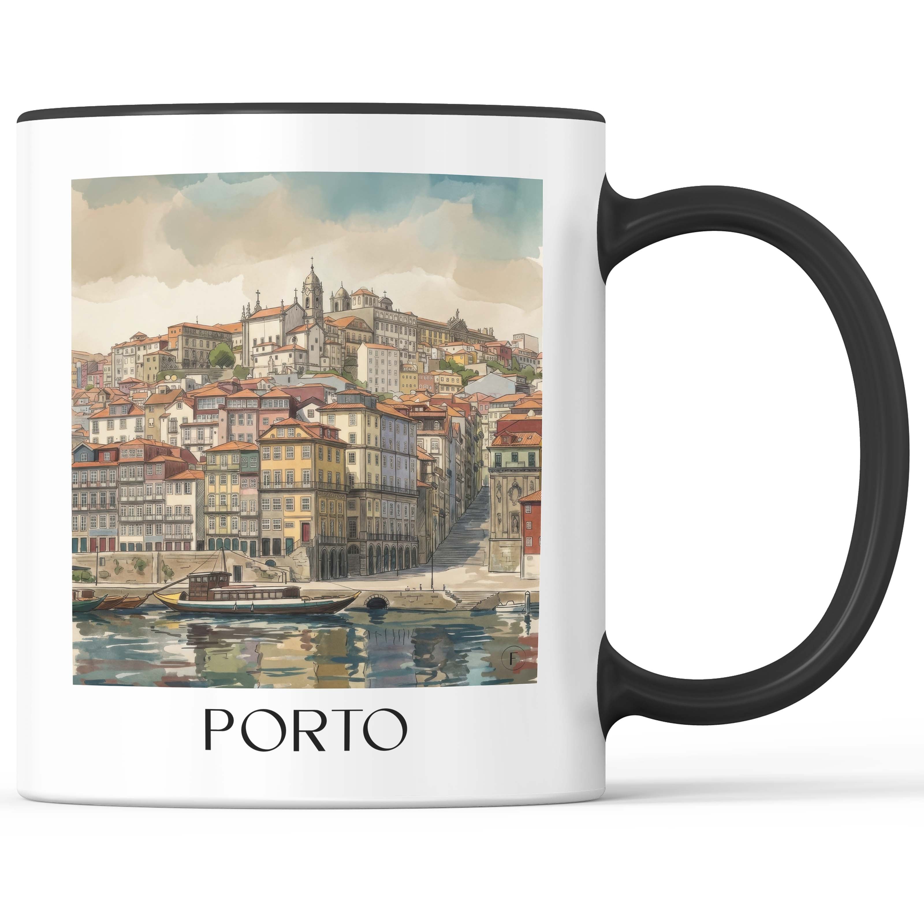 porto-portugal-kaffeebecher-aquarell