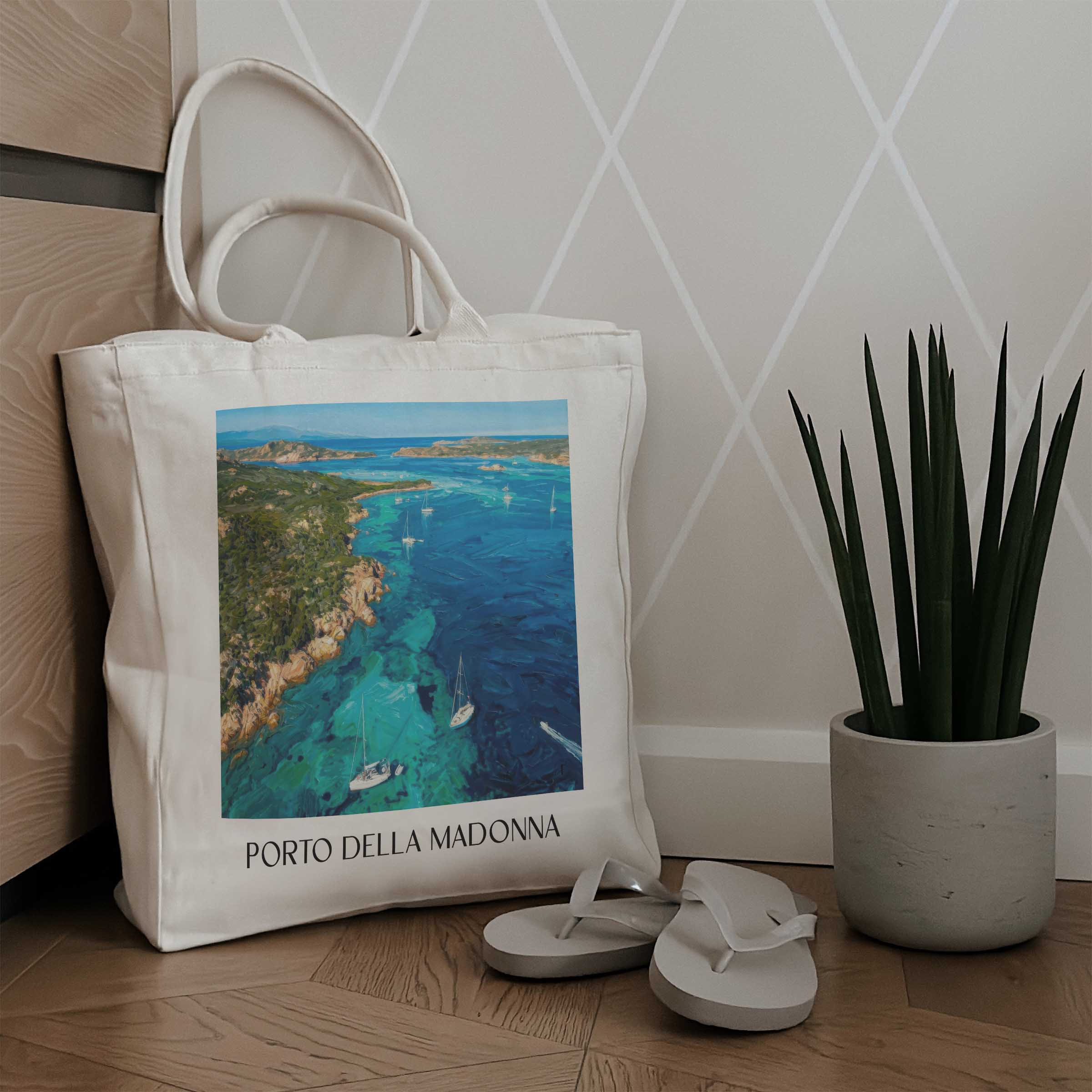 porto-della-madonna-sardinien-italien-einkaufstasche-oil-painting-oelgemaelde
