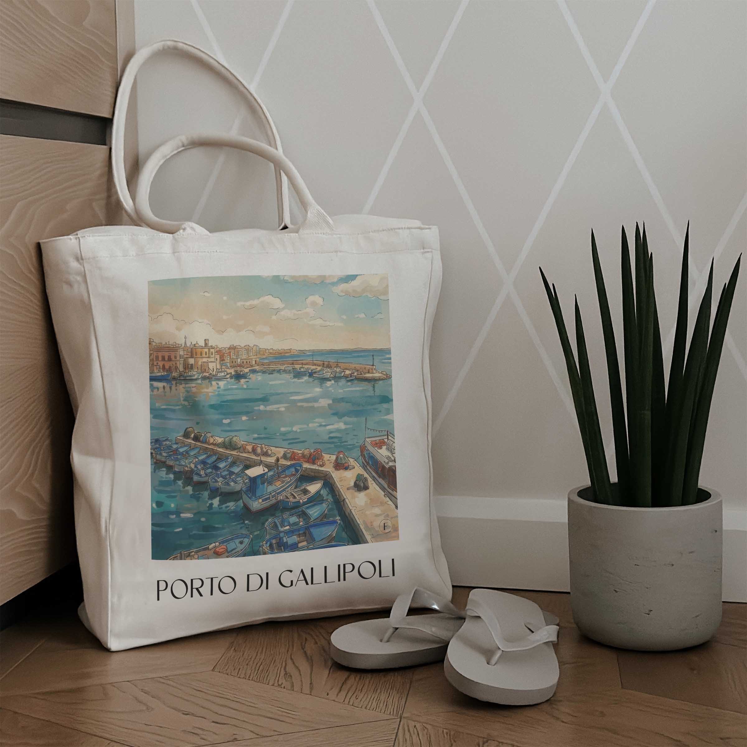 porto-di-gallipoli-apulien-italien-einkaufstasche-aquarell