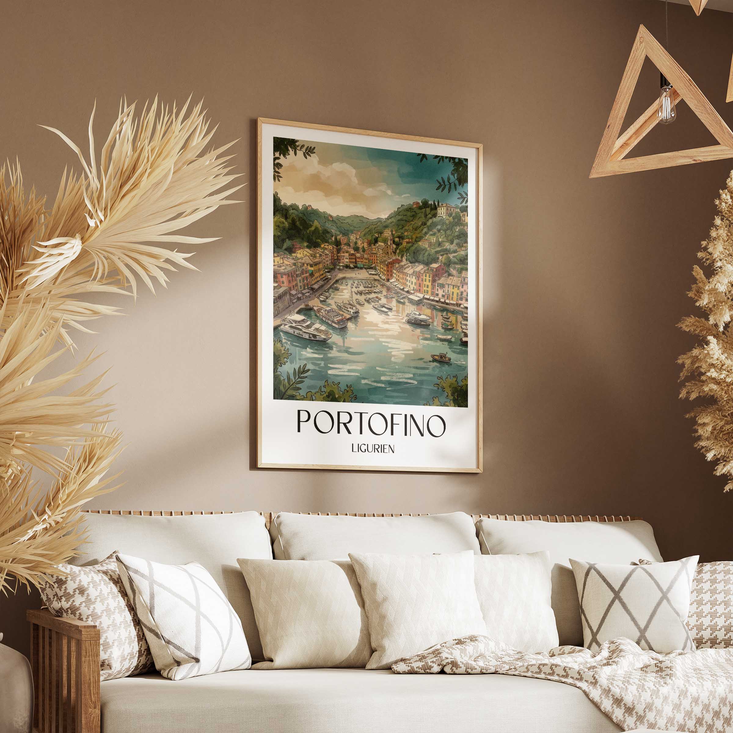 portofino-ligurien-italien-poster-aquarell