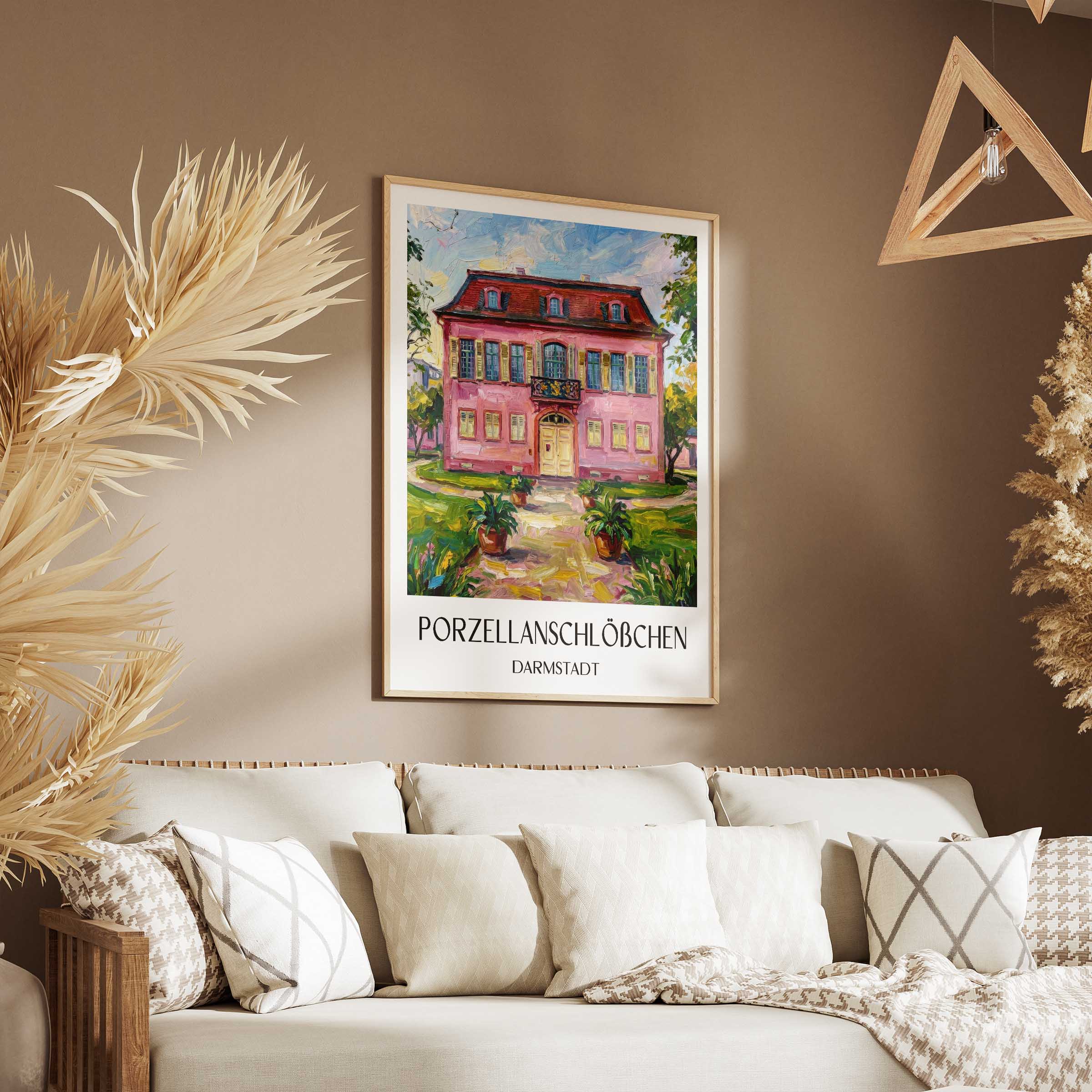 porzellanschlößchen-darmstadt-deutschland-poster-oil-painting-oelgemaelde
