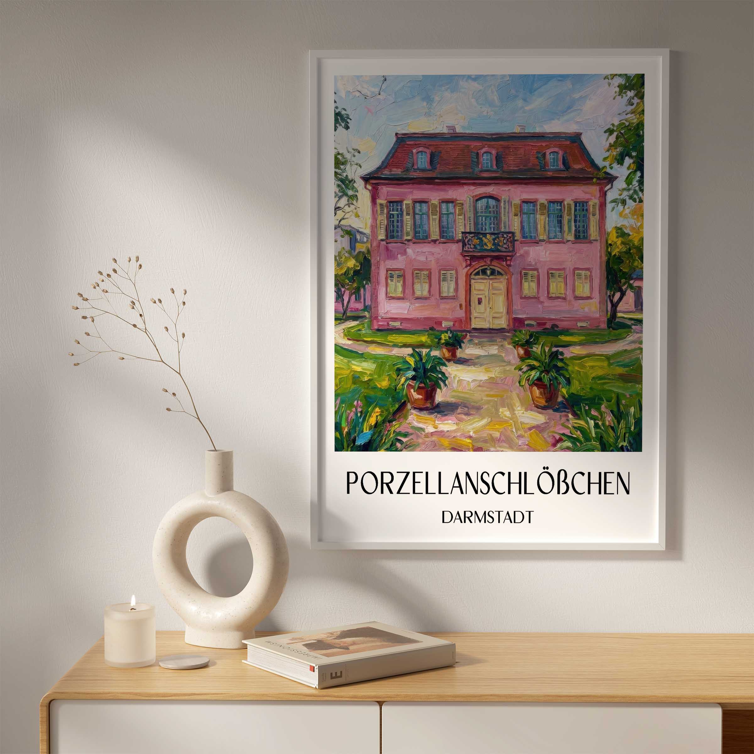 porzellanschlößchen-darmstadt-deutschland-poster-oil-painting-oelgemaelde