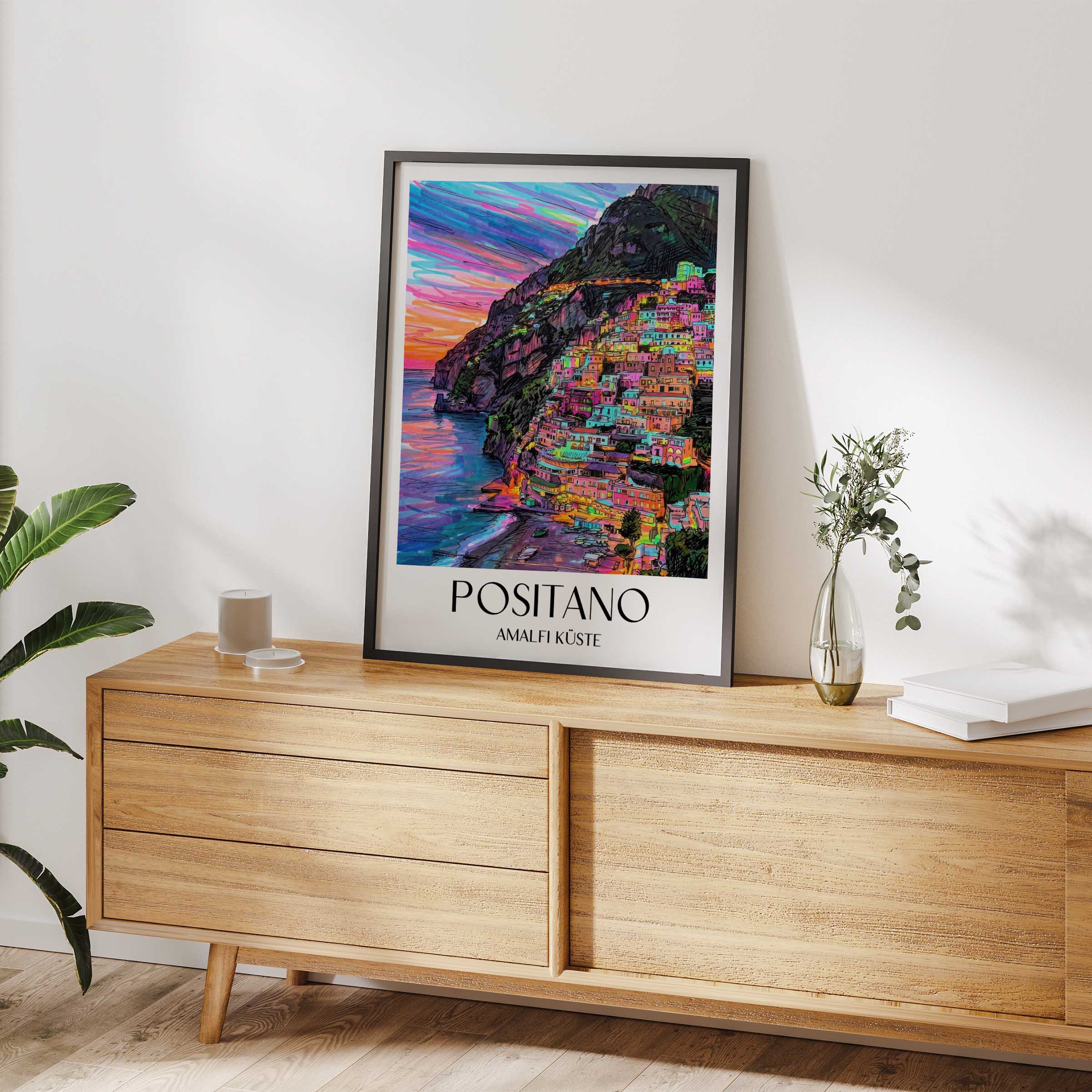 positano-amalfi-küste-italien-poster-graffiti