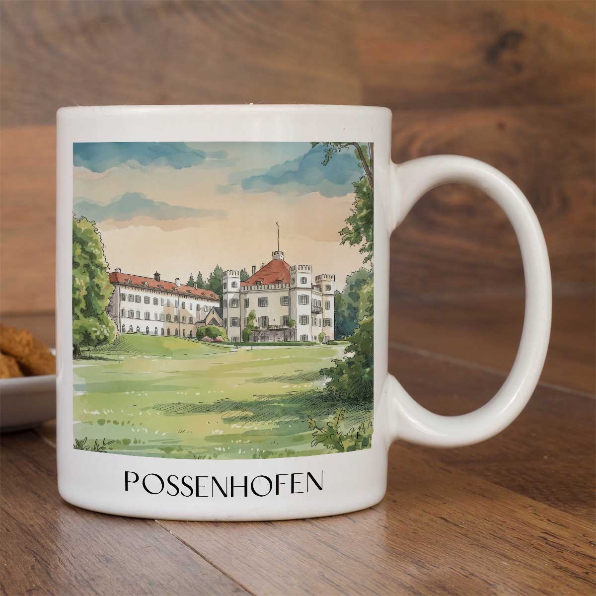 possenhofen-fünfseenland-deutschland-kaffeebecher-aquarell
