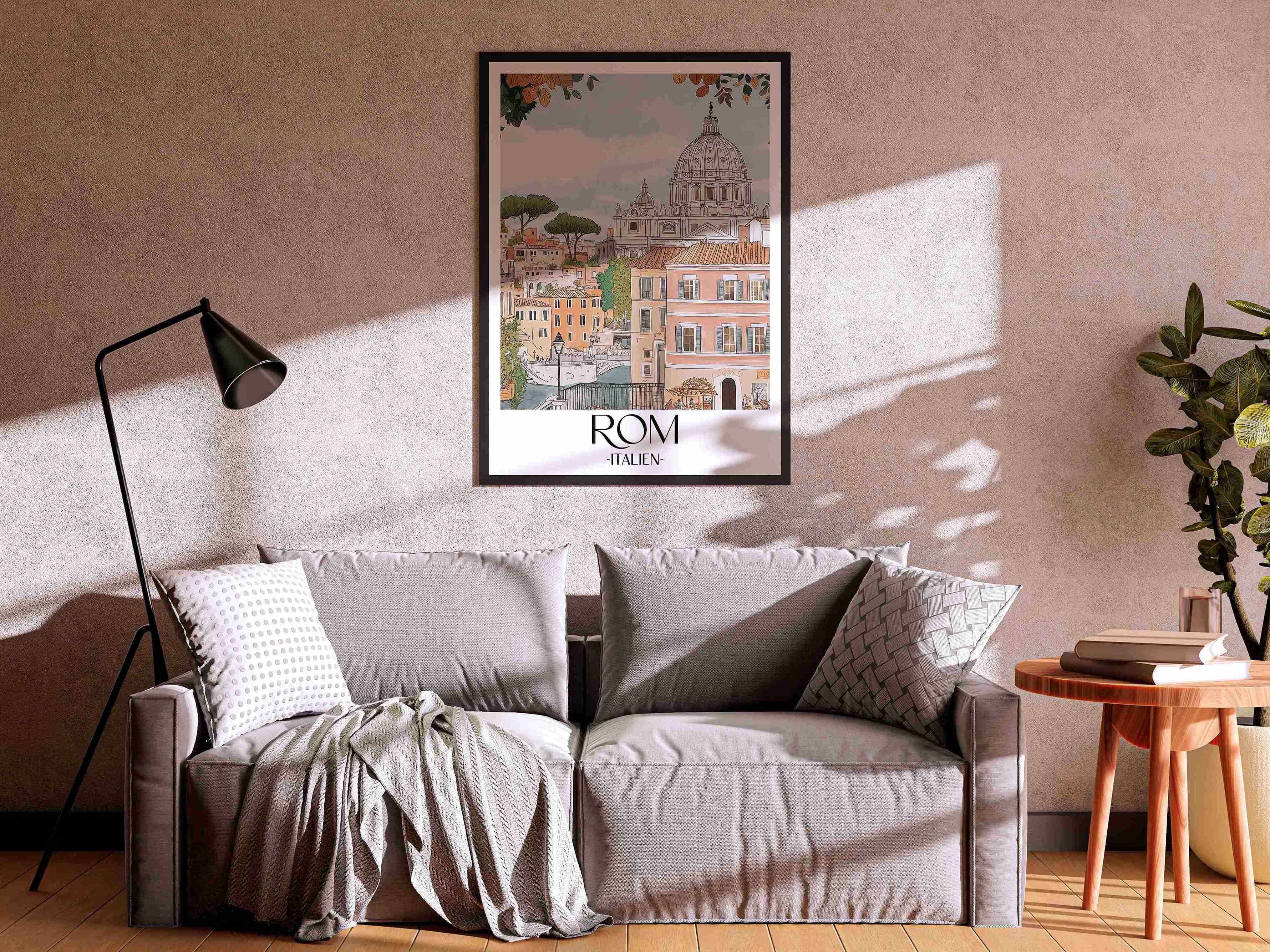 rom-italien-poster-aquarell