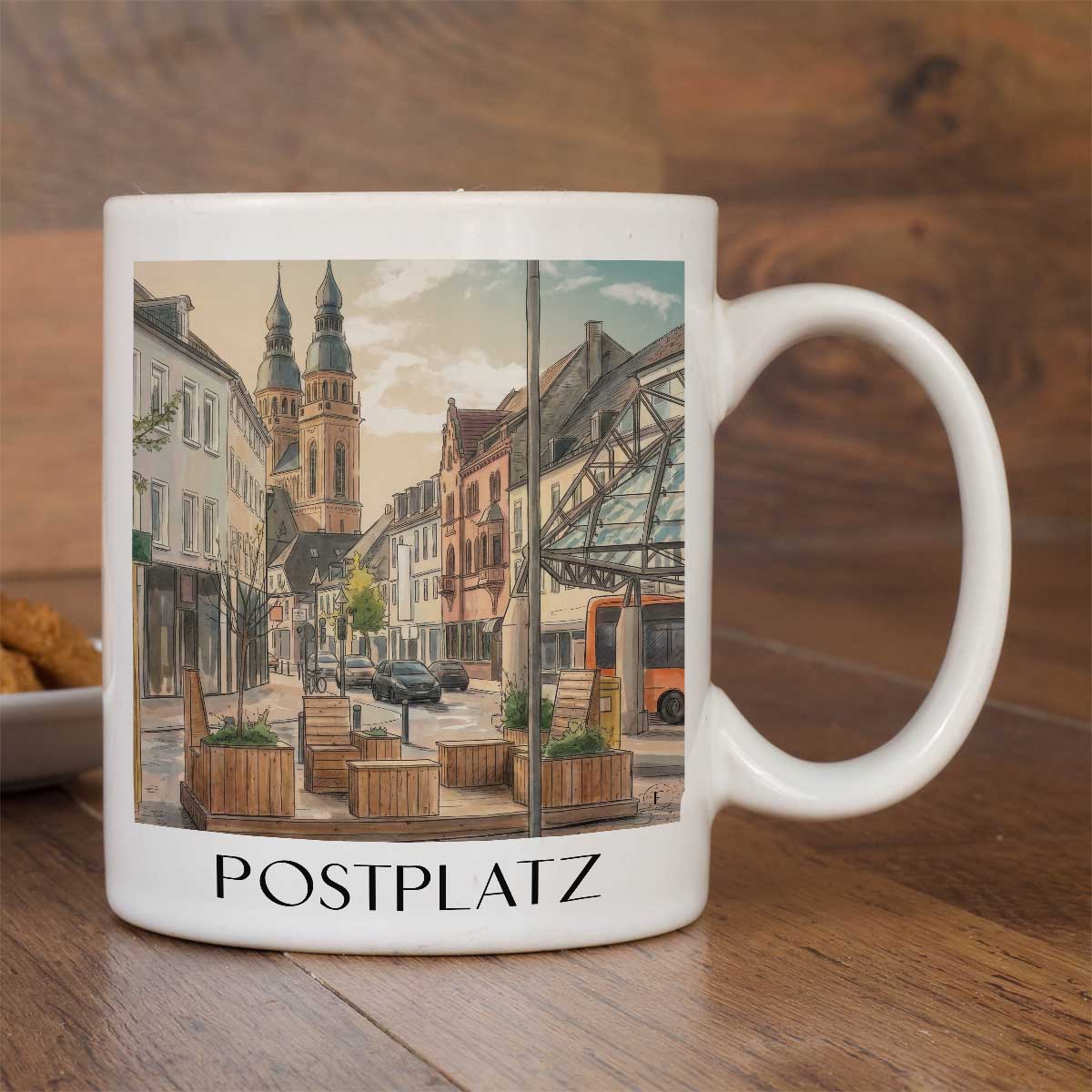 postplatz-speyer-deutschland-kaffeebecher-aquarell