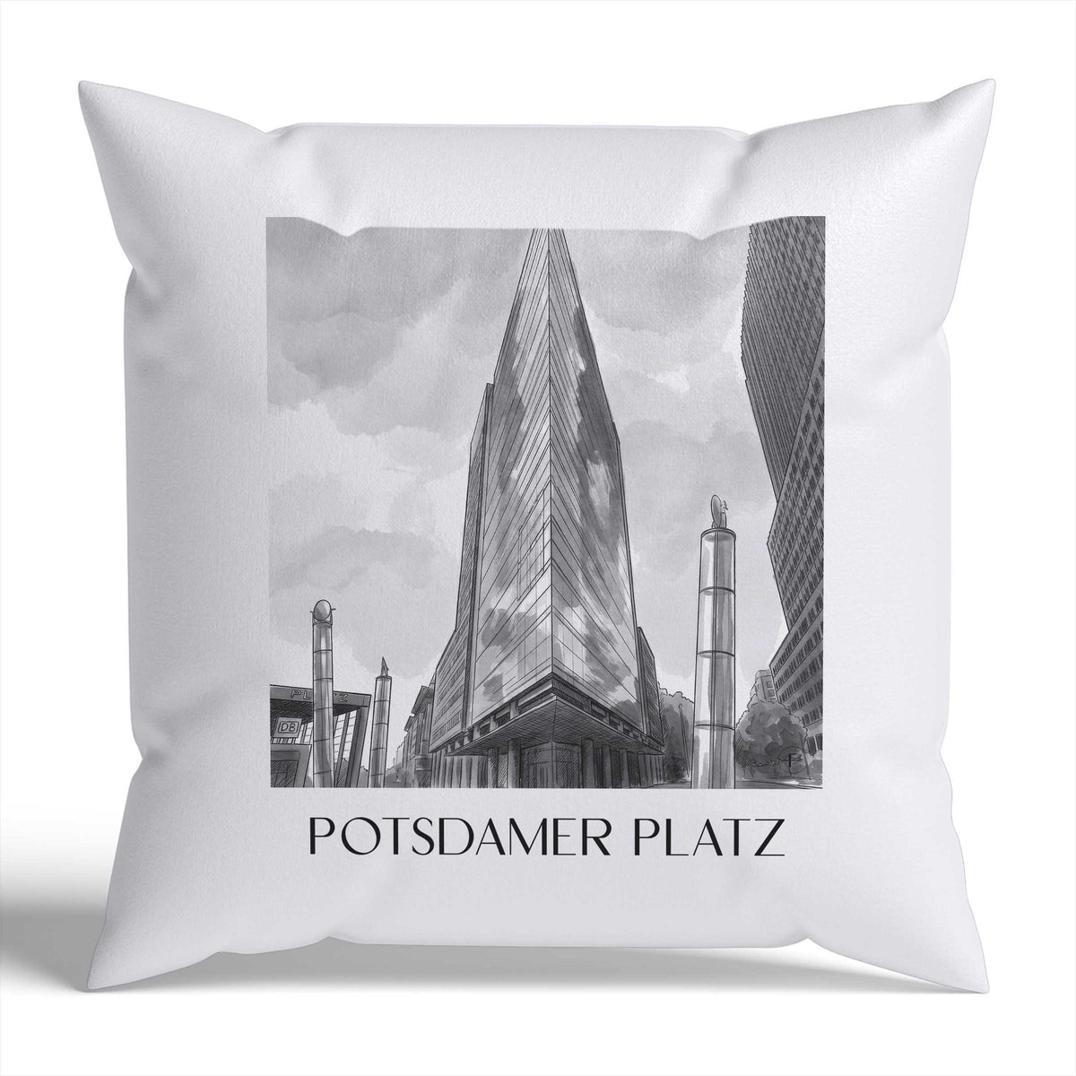 potsdamer-platz-berlin-deutschland-kissenbezug-aquarell-schwarz-weiss